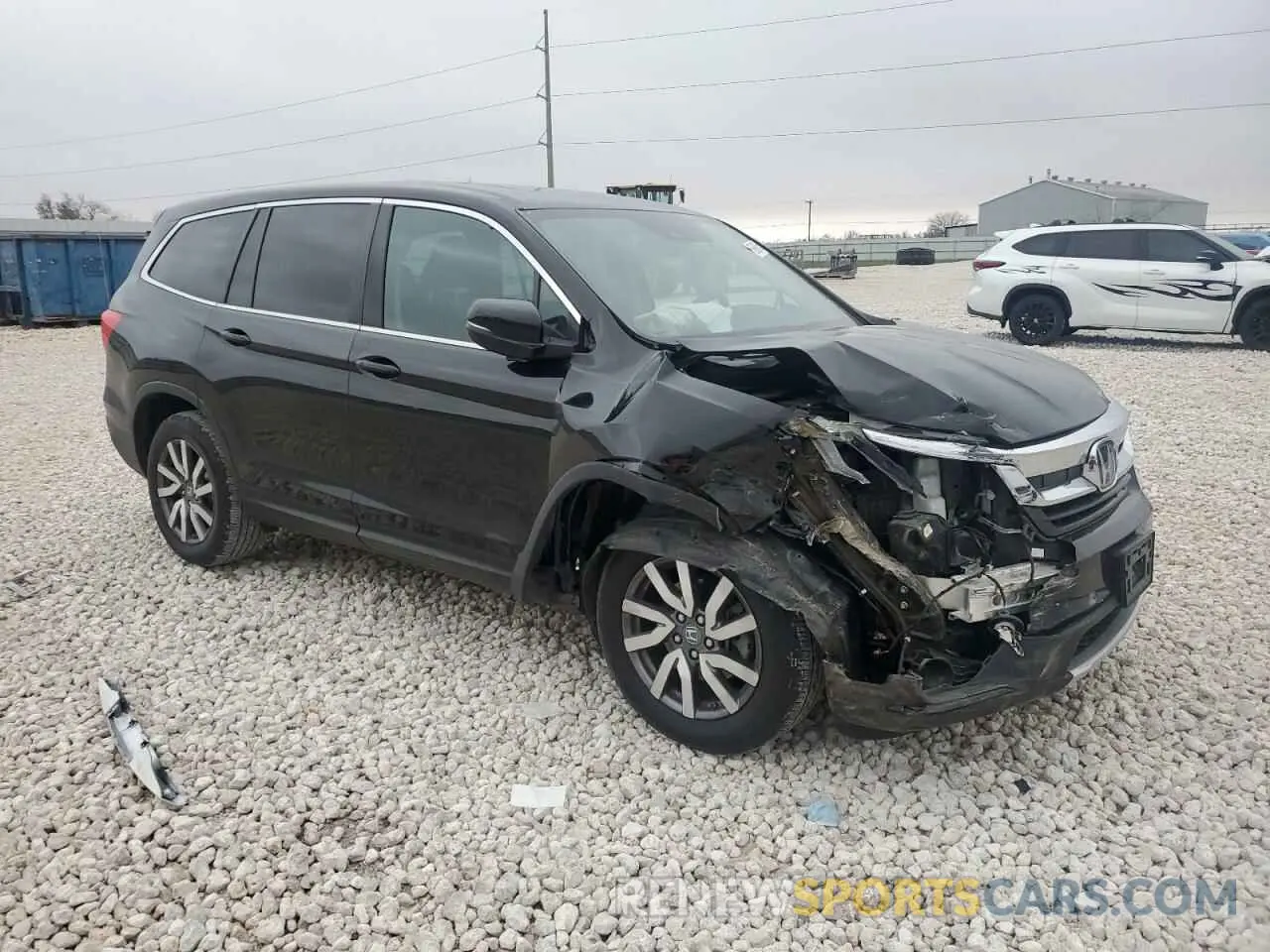 4 fotografías del automóvil dañado 5FNYF5H58MB047296 HONDA PILOT 2021