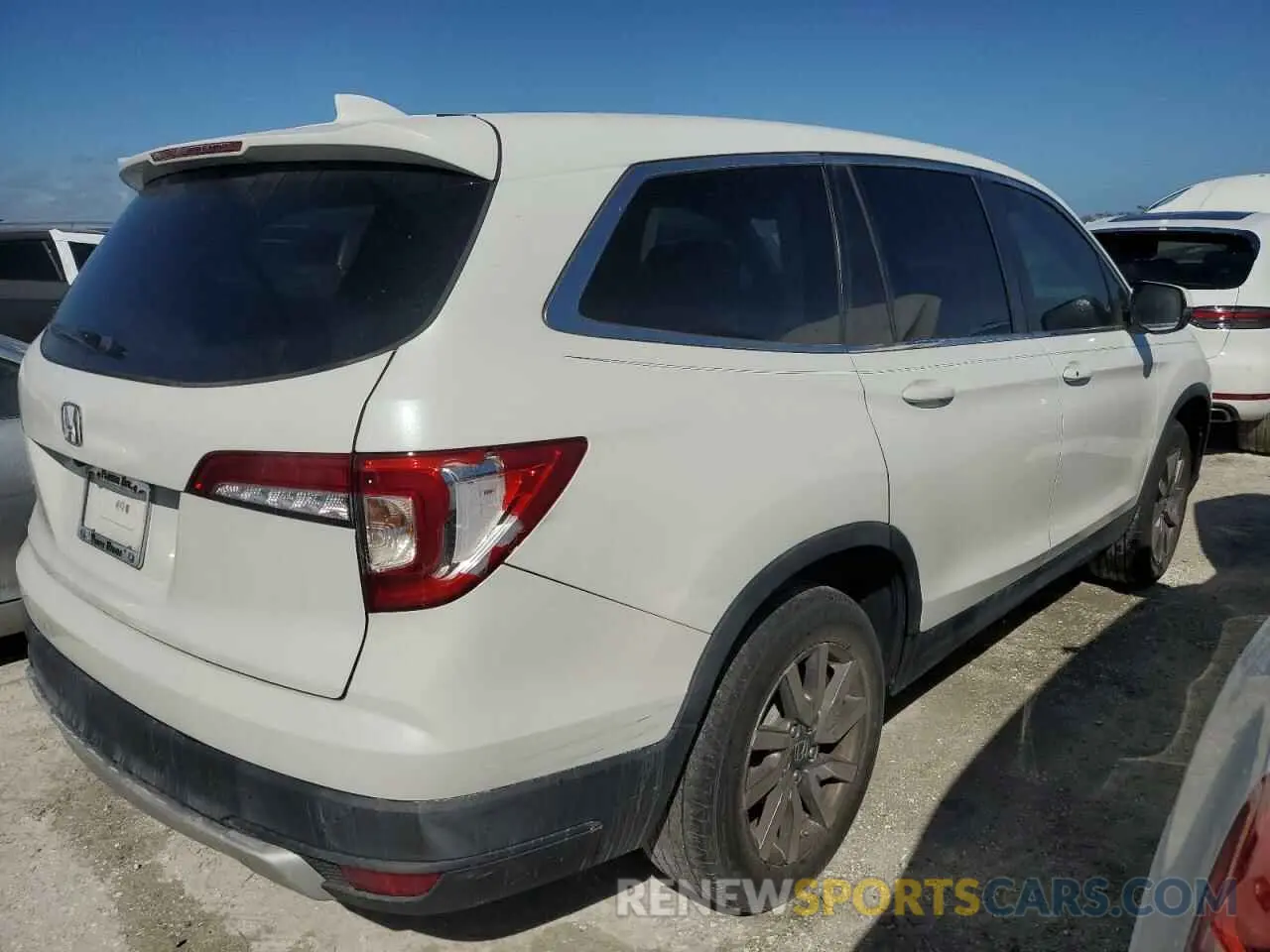 3 fotografías del automóvil dañado 5FNYF5H59MB028529 HONDA PILOT 2021