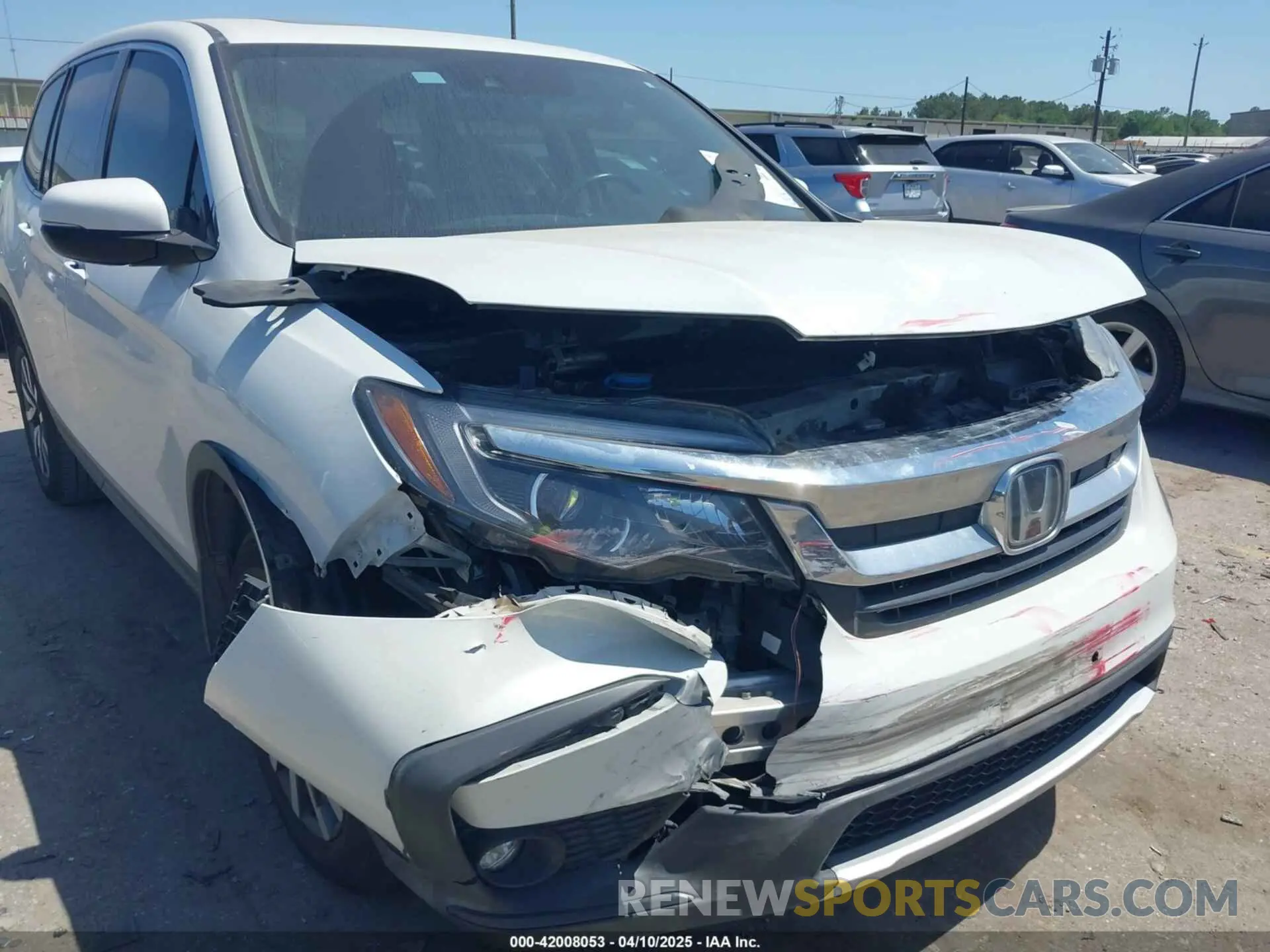 6 fotografías del automóvil dañado 5FNYF5H59MB040132 HONDA PILOT 2021