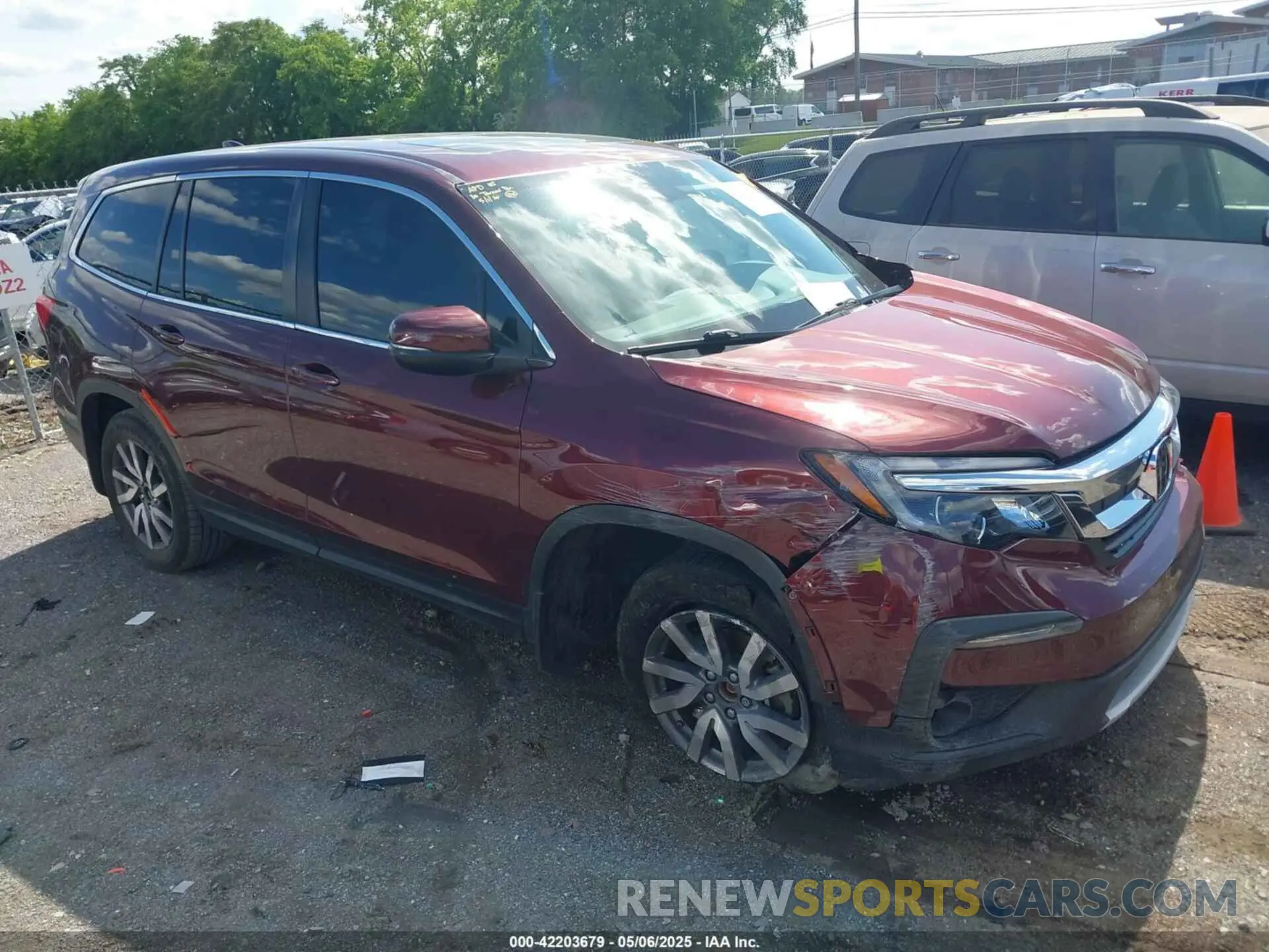1 fotografías del automóvil dañado 5FNYF5H5XMB042472 HONDA PILOT 2021