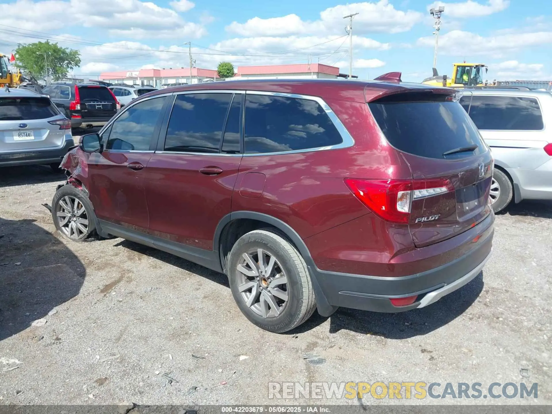 3 fotografías del automóvil dañado 5FNYF5H5XMB042472 HONDA PILOT 2021