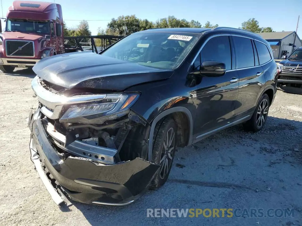 1 fotografías del automóvil dañado 5FNYF5H62MB039932 HONDA PILOT 2021
