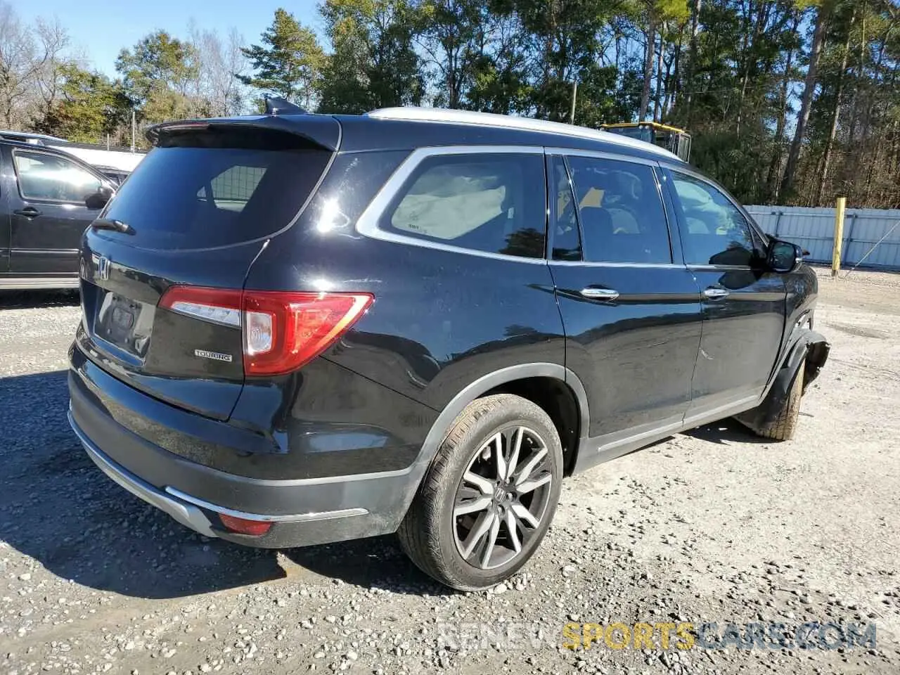 3 fotografías del automóvil dañado 5FNYF5H62MB039932 HONDA PILOT 2021