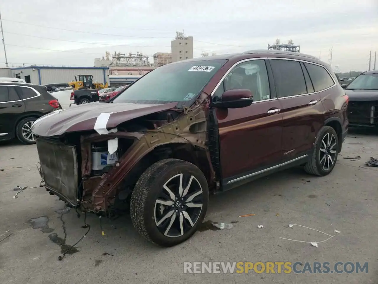 1 fotografías del automóvil dañado 5FNYF5H65MB008707 HONDA PILOT 2021