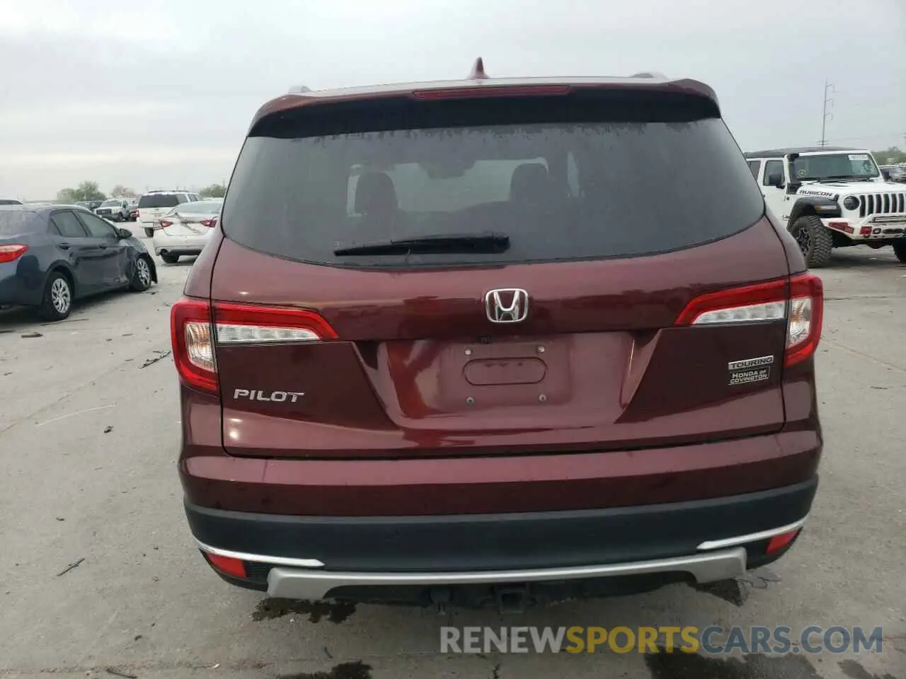 6 fotografías del automóvil dañado 5FNYF5H65MB008707 HONDA PILOT 2021