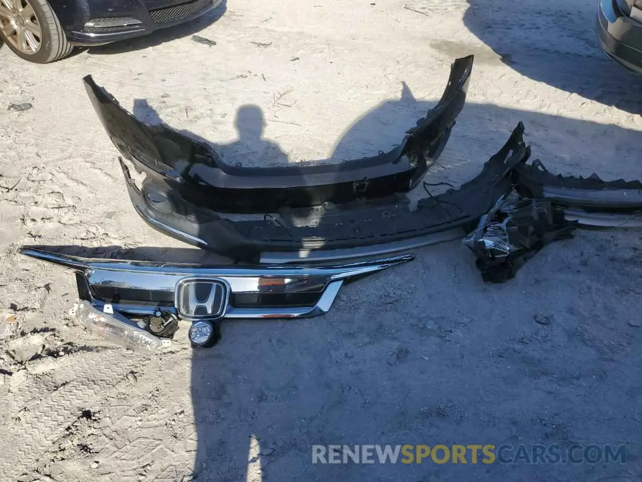 13 fotografías del automóvil dañado 5FNYF5H67MB017344 HONDA PILOT 2021