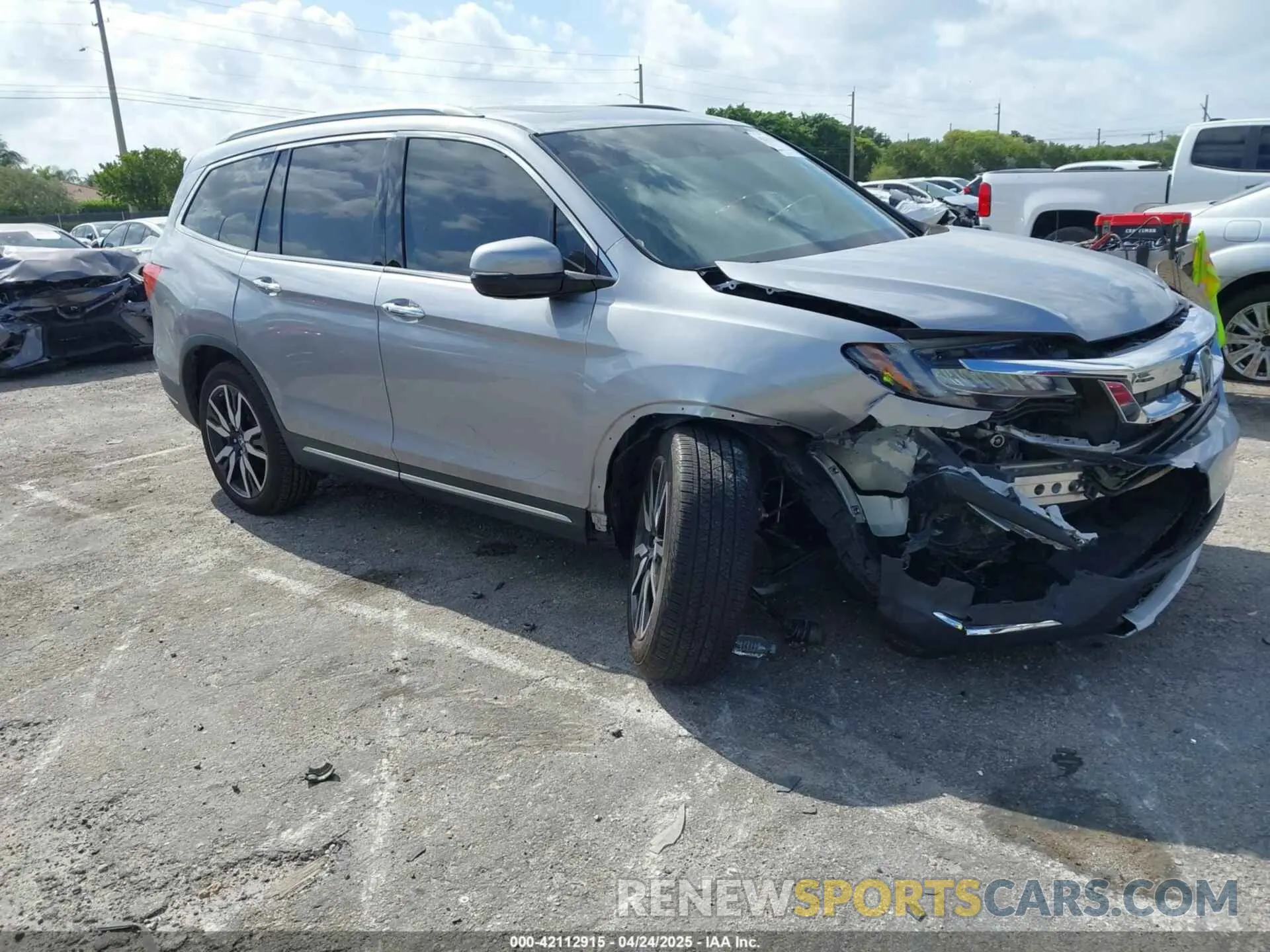 1 fotografías del automóvil dañado 5FNYF5H99MB041638 HONDA PILOT 2021