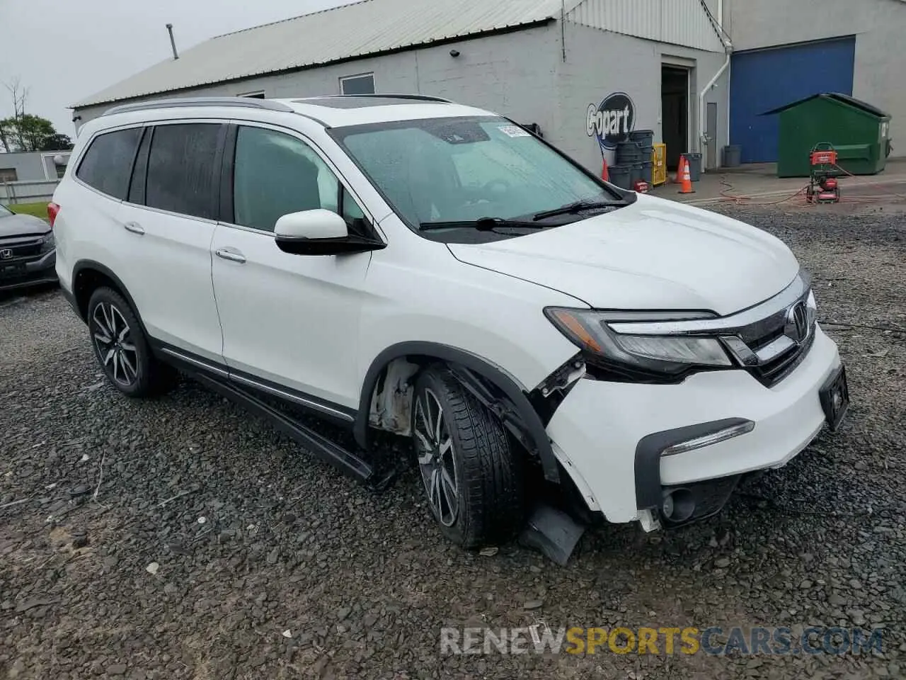 4 fotografías del automóvil dañado 5FNYF6H01MB057789 HONDA PILOT 2021