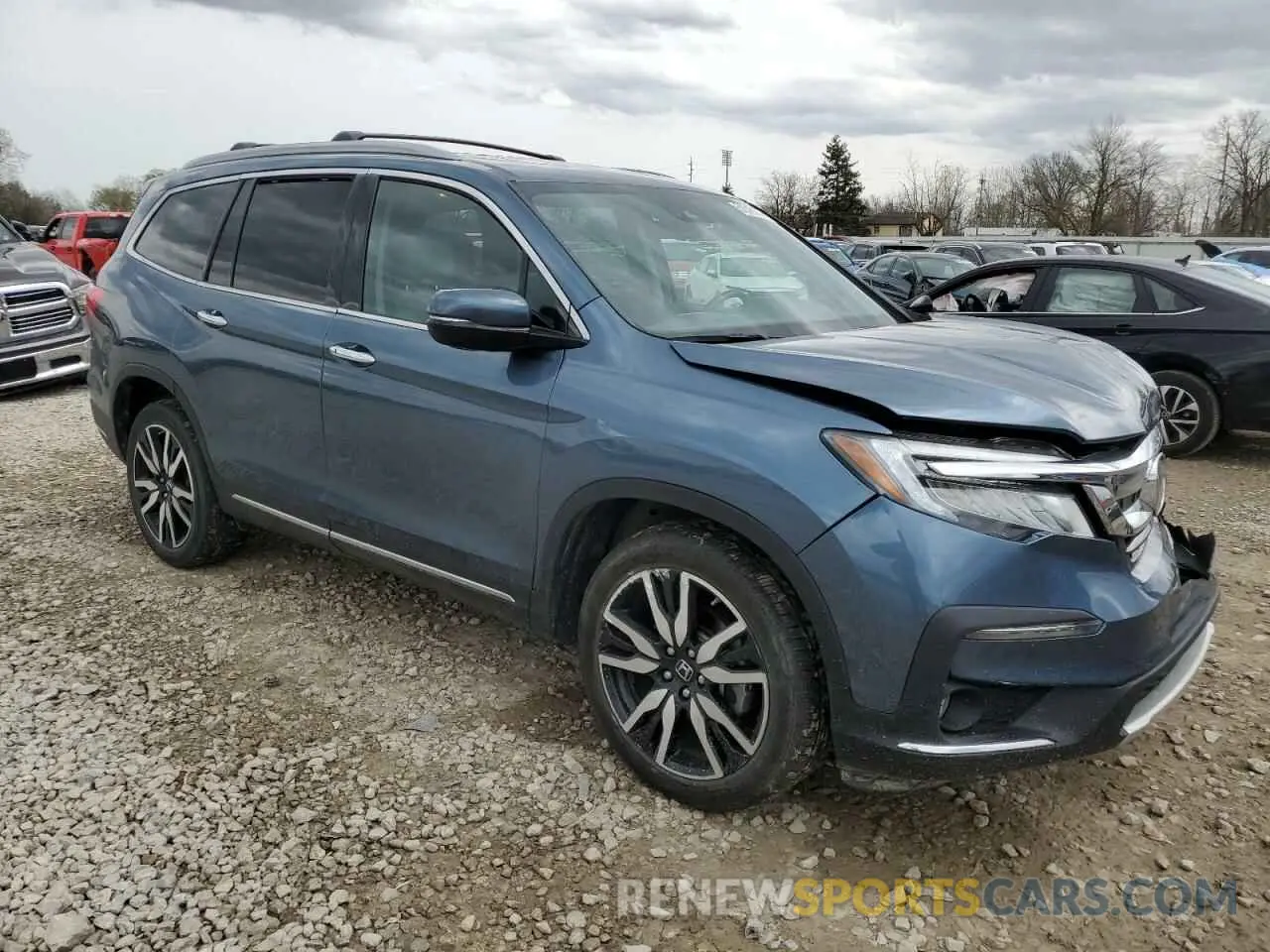 4 fotografías del automóvil dañado 5FNYF6H07MB029043 HONDA PILOT 2021