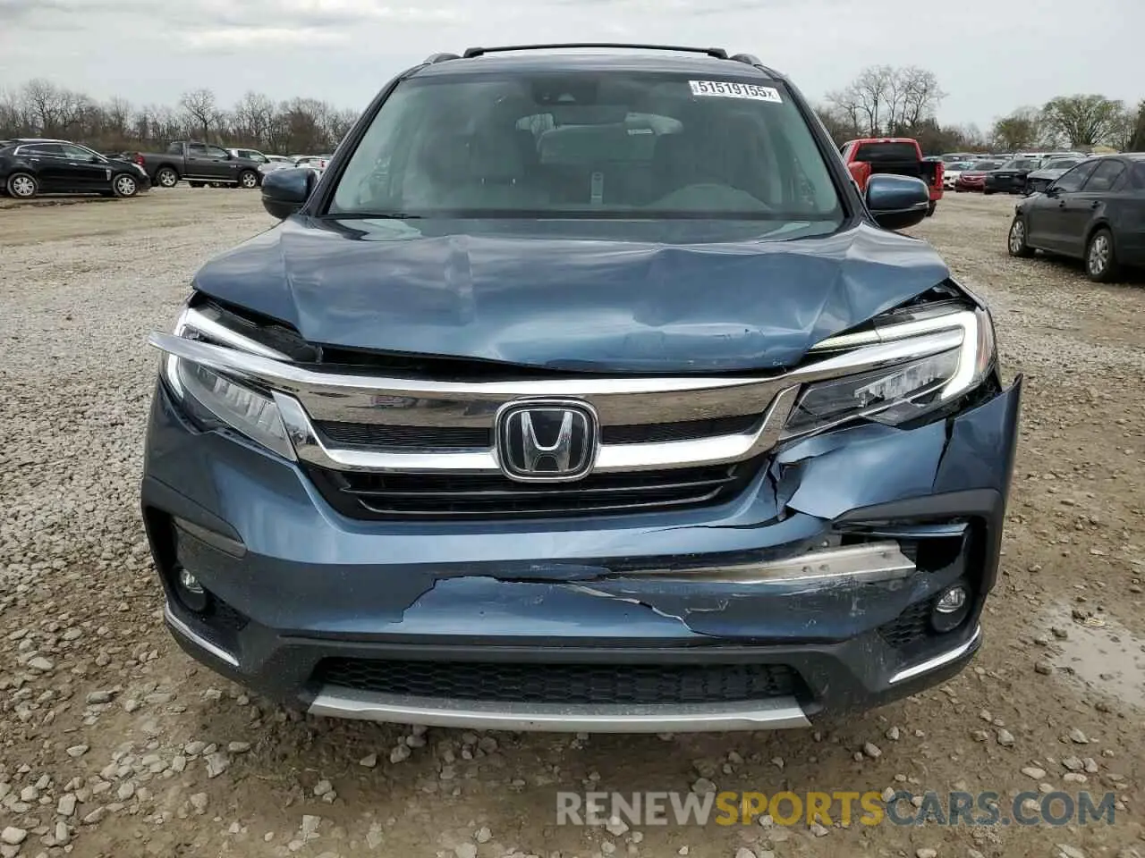 5 fotografías del automóvil dañado 5FNYF6H07MB029043 HONDA PILOT 2021