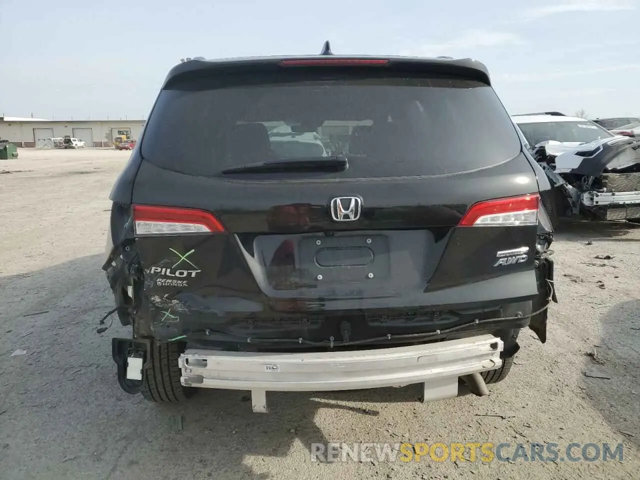 6 fotografías del automóvil dañado 5FNYF6H20MB047434 HONDA PILOT 2021