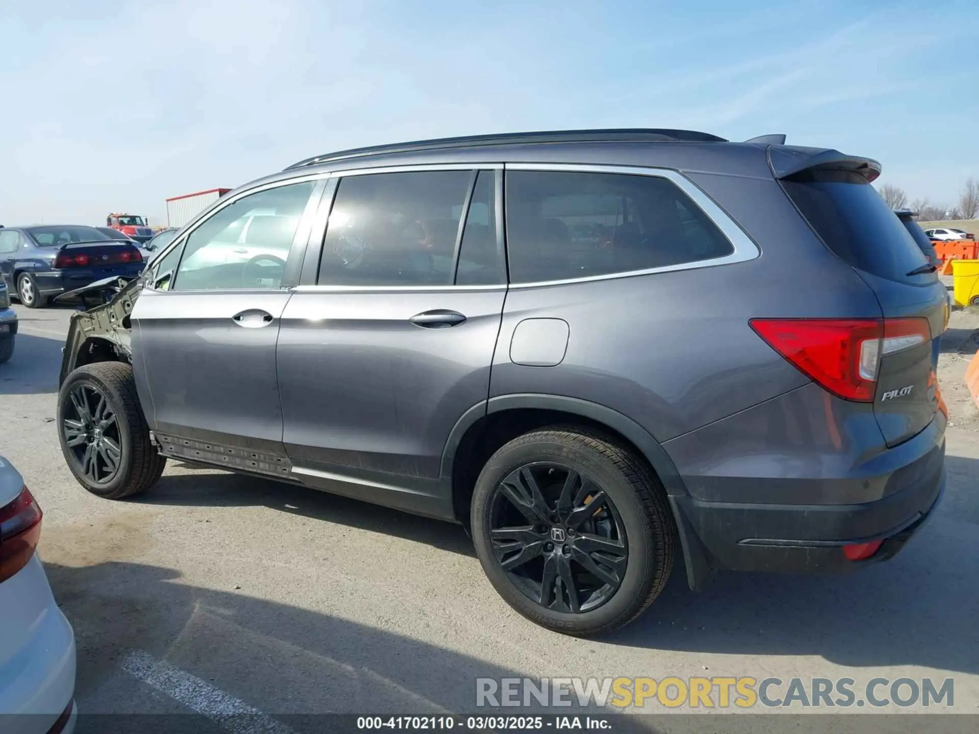 14 fotografías del automóvil dañado 5FNYF6H20MB055503 HONDA PILOT 2021