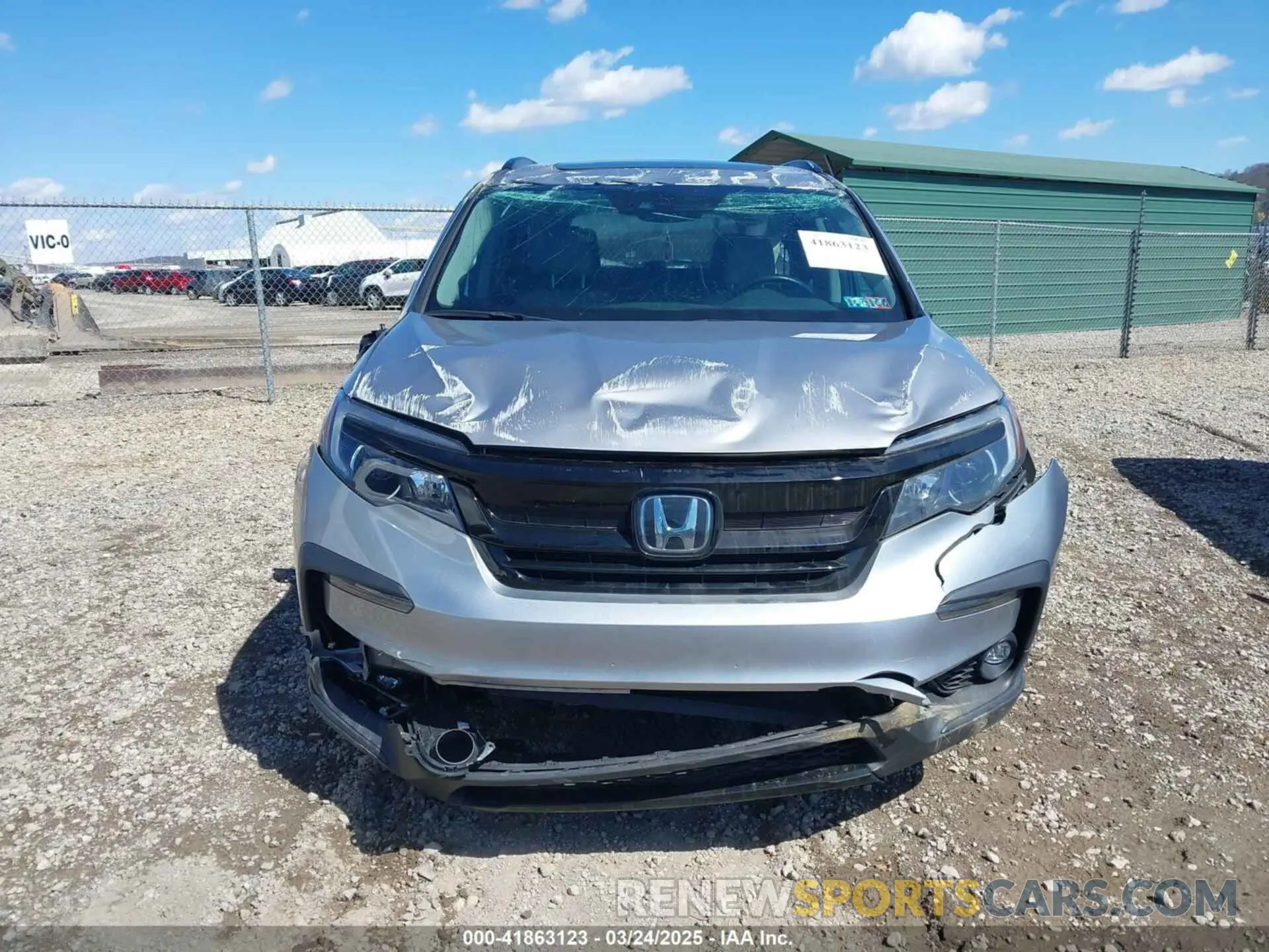 12 fotografías del automóvil dañado 5FNYF6H20MB066095 HONDA PILOT 2021