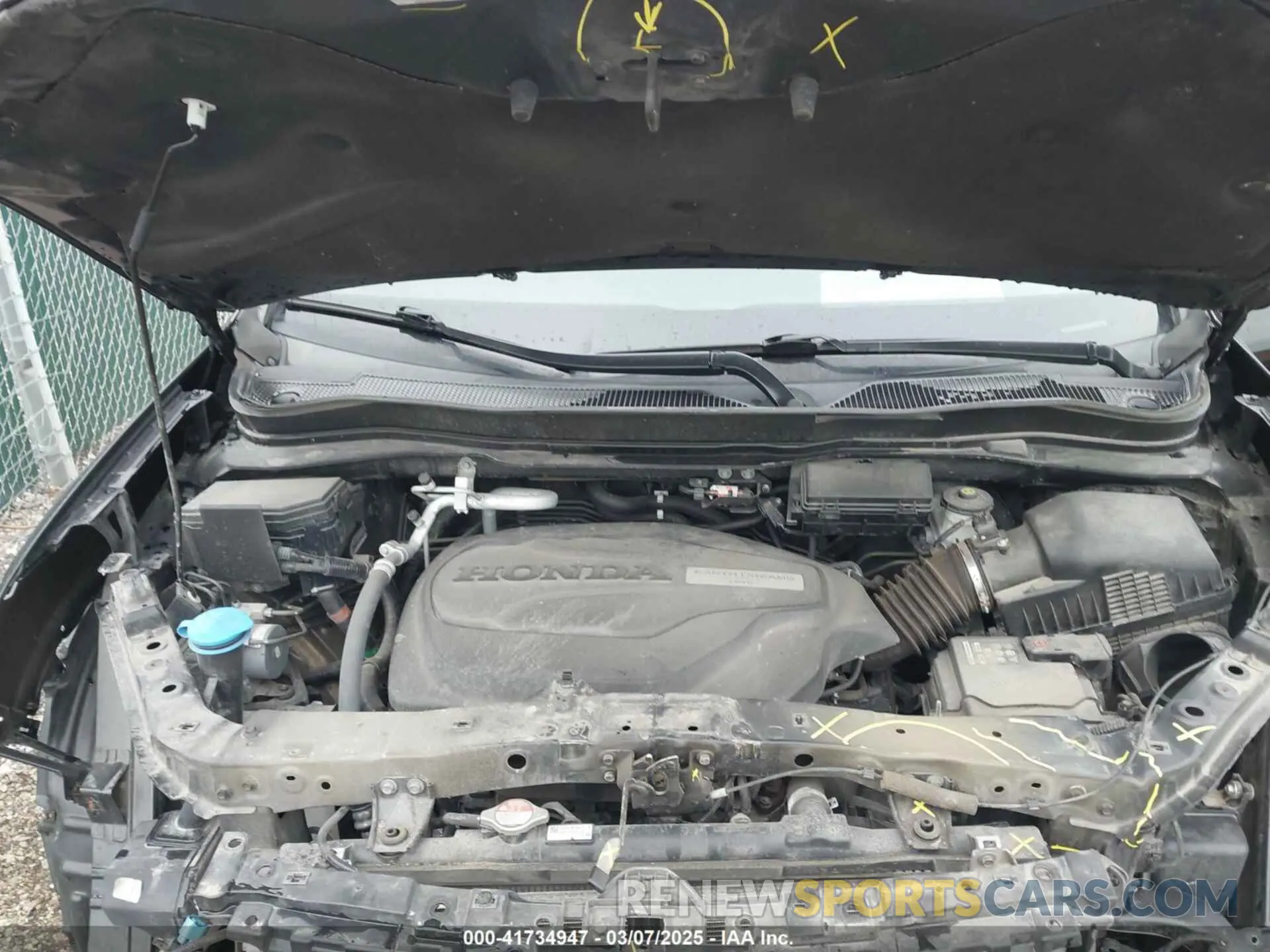 10 fotografías del automóvil dañado 5FNYF6H23MB004612 HONDA PILOT 2021