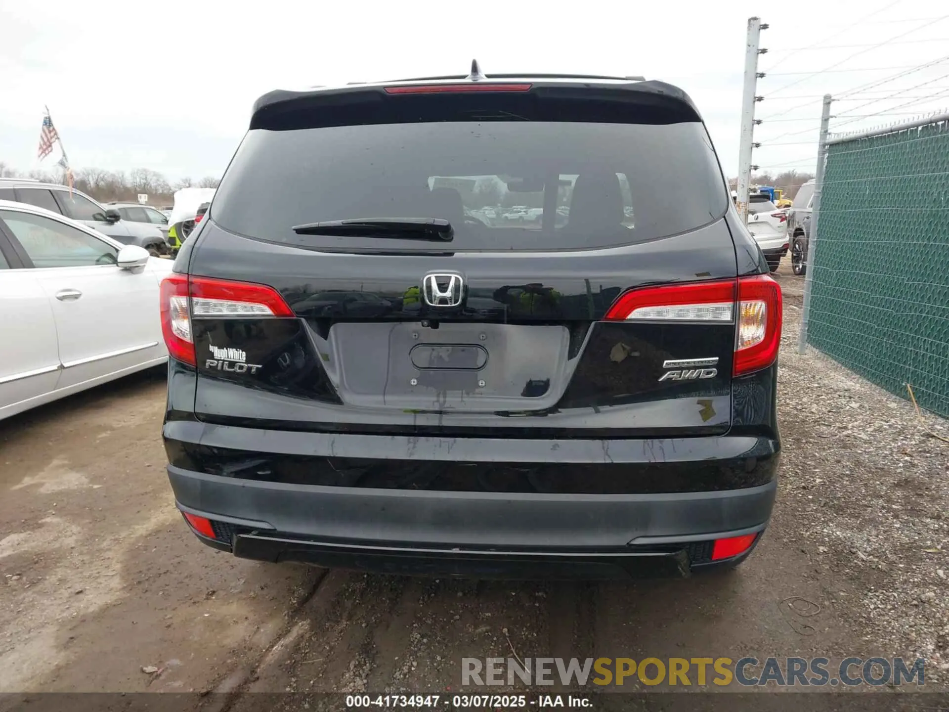 17 fotografías del automóvil dañado 5FNYF6H23MB004612 HONDA PILOT 2021