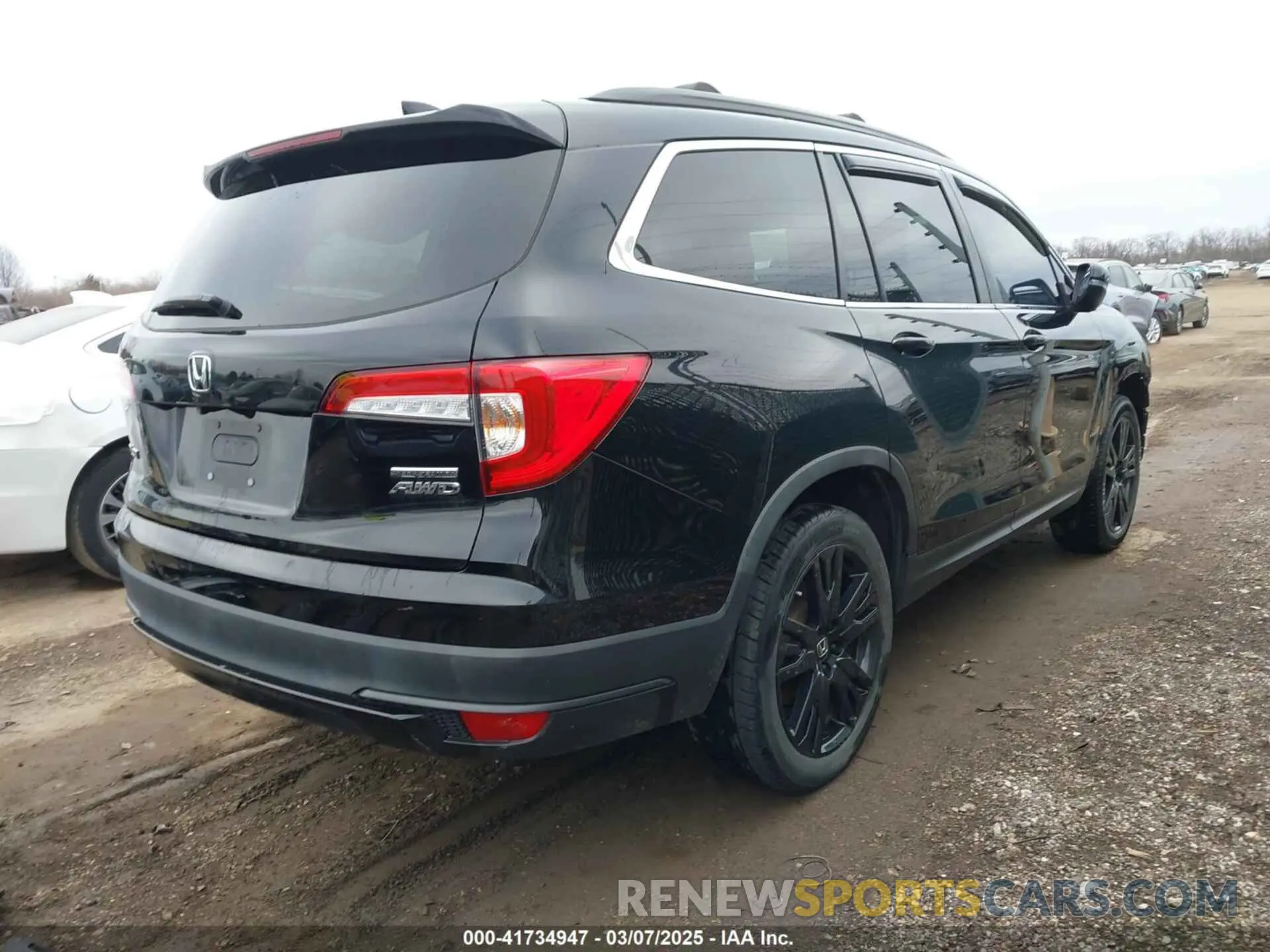 4 fotografías del automóvil dañado 5FNYF6H23MB004612 HONDA PILOT 2021
