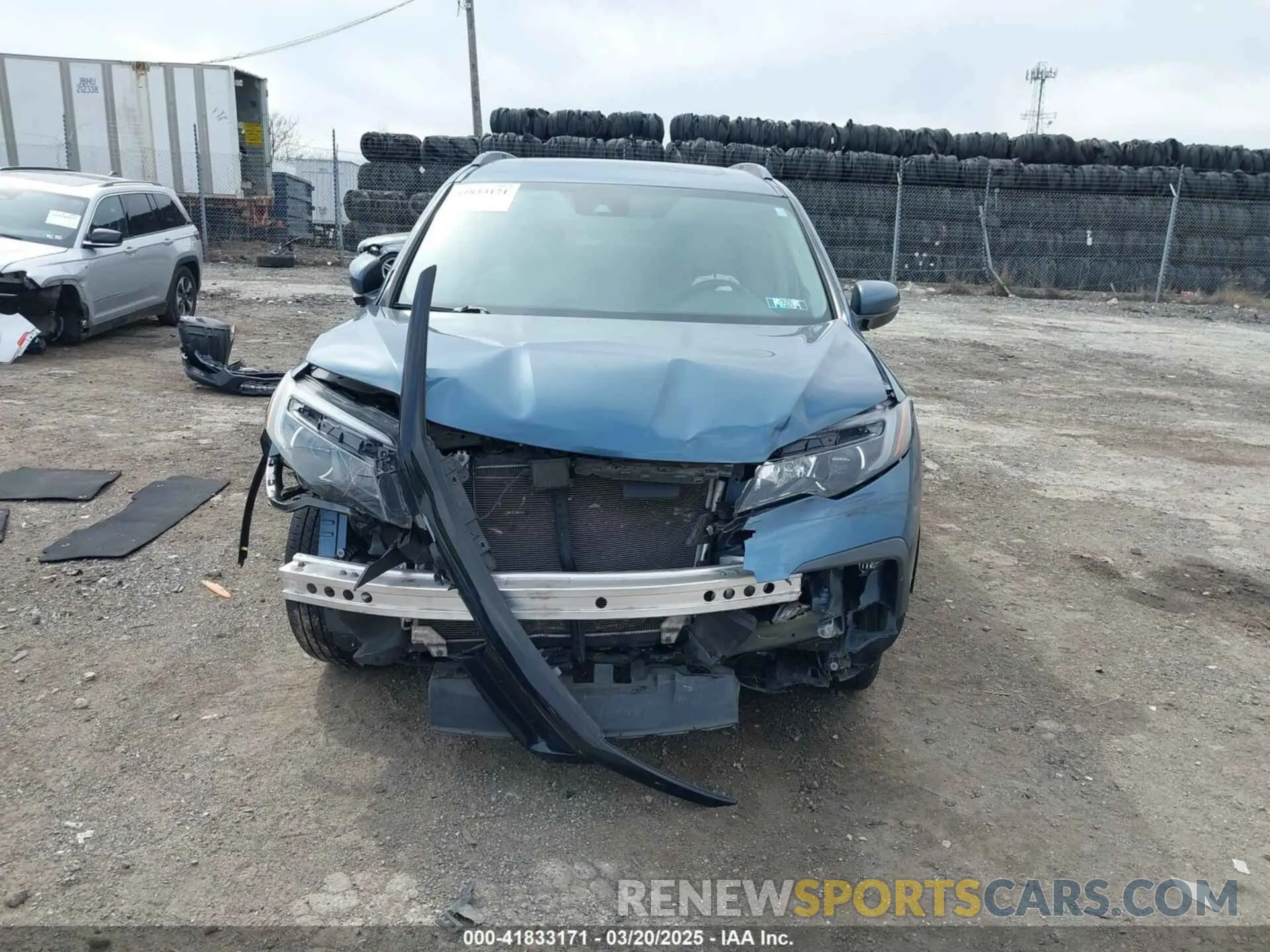 13 fotografías del automóvil dañado 5FNYF6H25MB024702 HONDA PILOT 2021