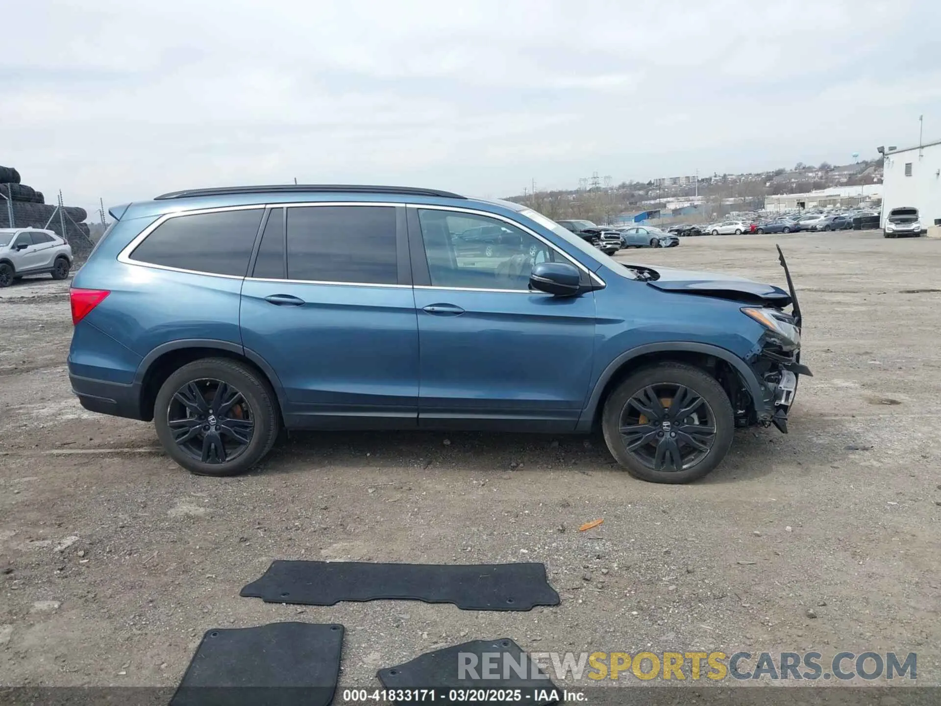 14 fotografías del automóvil dañado 5FNYF6H25MB024702 HONDA PILOT 2021