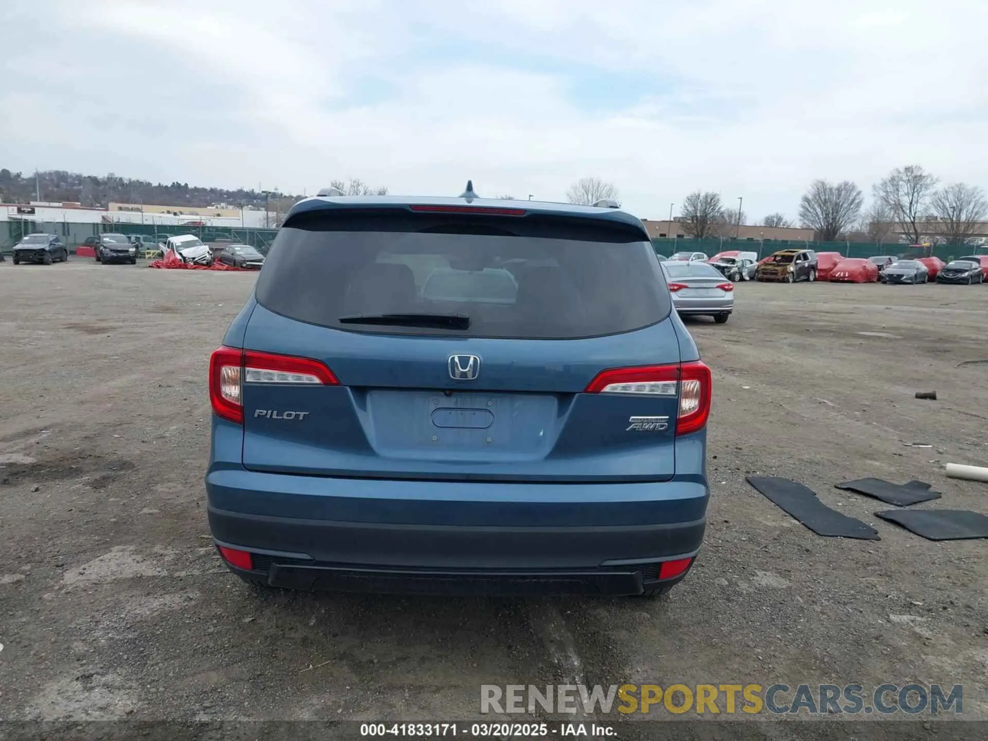 17 fotografías del automóvil dañado 5FNYF6H25MB024702 HONDA PILOT 2021