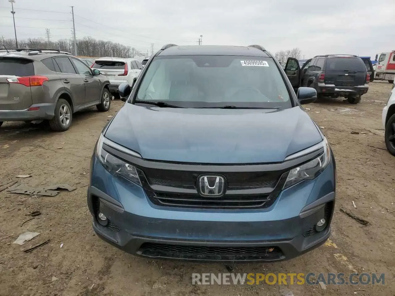 5 fotografías del automóvil dañado 5FNYF6H25MB083023 HONDA PILOT 2021
