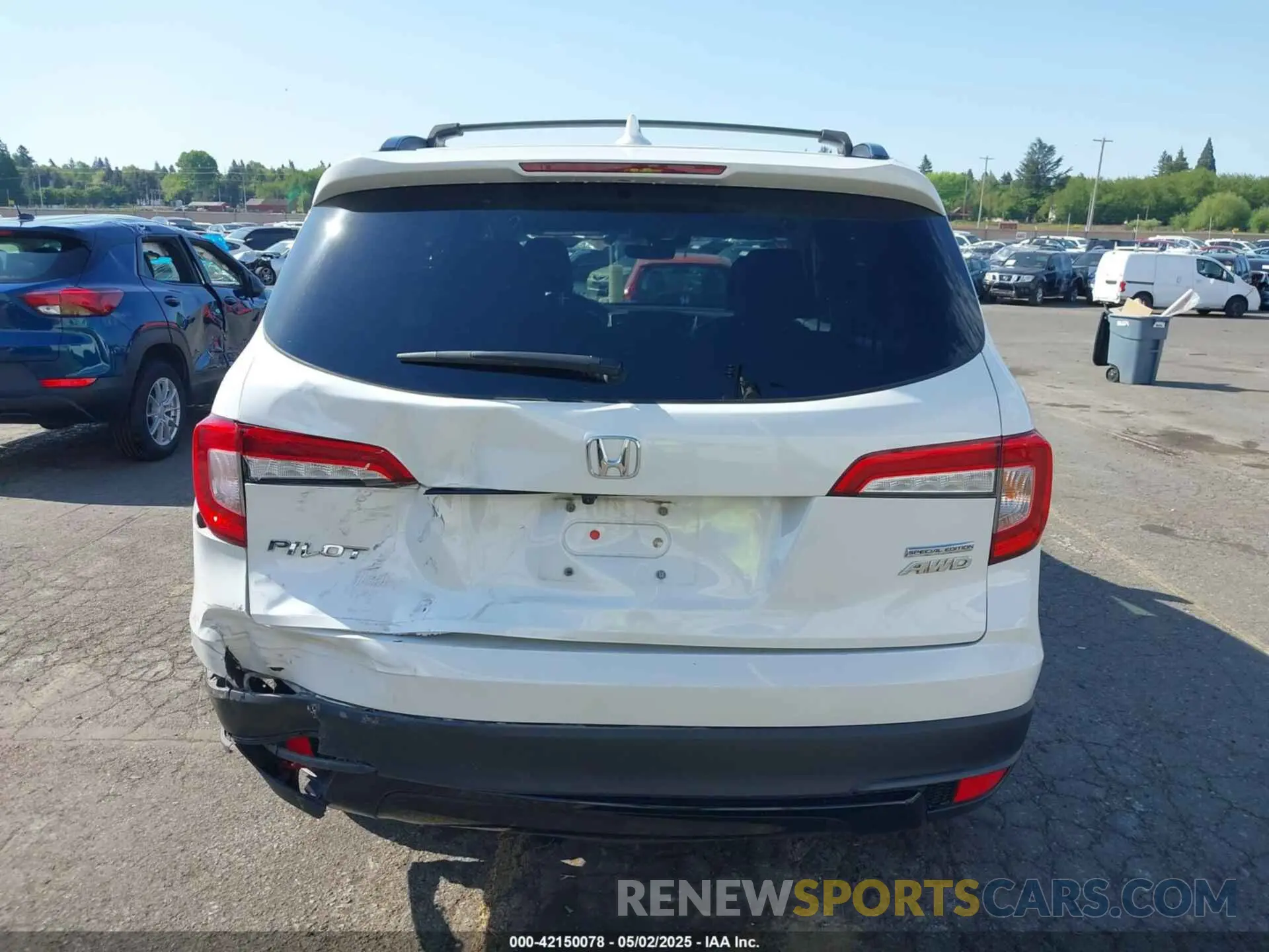 16 fotografías del automóvil dañado 5FNYF6H27MB066014 HONDA PILOT 2021