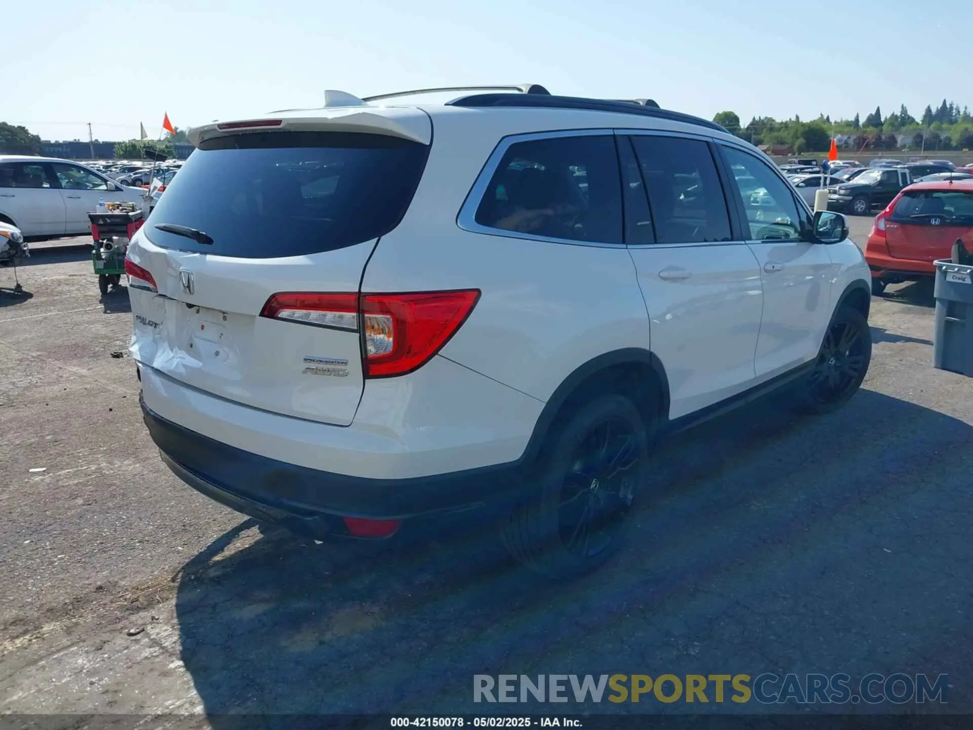 4 fotografías del automóvil dañado 5FNYF6H27MB066014 HONDA PILOT 2021