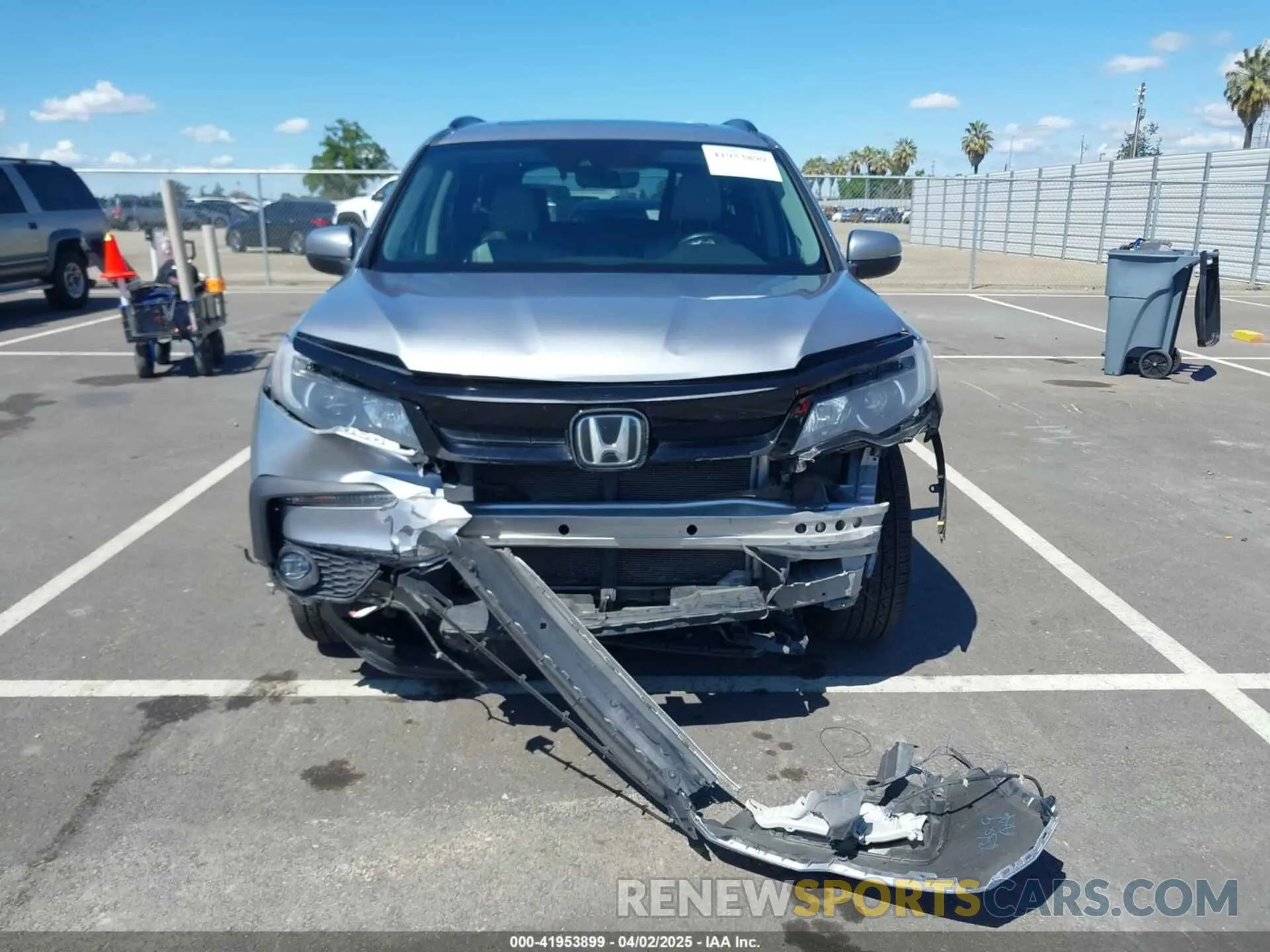 12 fotografías del automóvil dañado 5FNYF6H27MB094704 HONDA PILOT 2021
