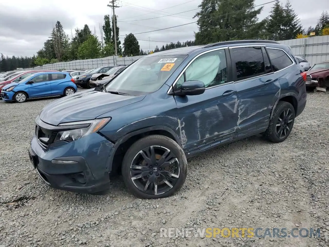 1 fotografías del automóvil dañado 5FNYF6H27MB095691 HONDA PILOT 2021