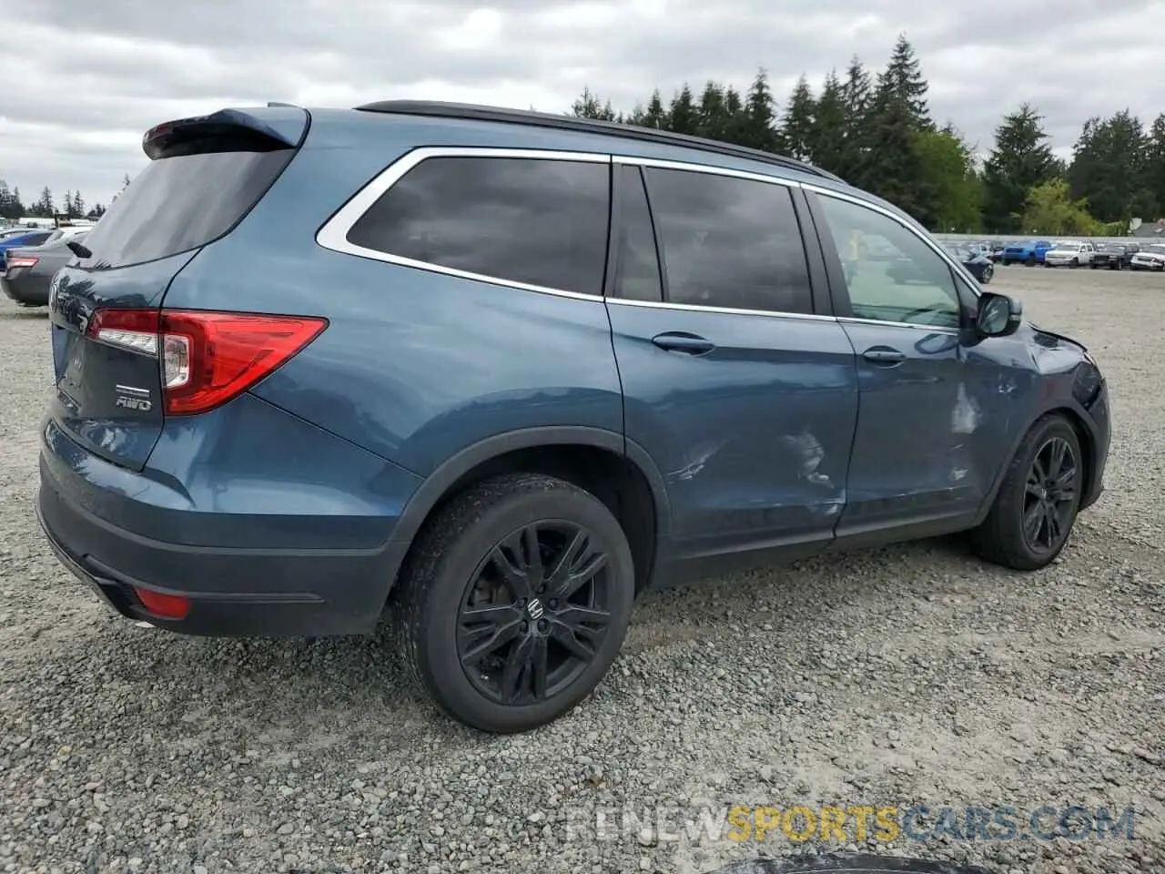 3 fotografías del automóvil dañado 5FNYF6H27MB095691 HONDA PILOT 2021