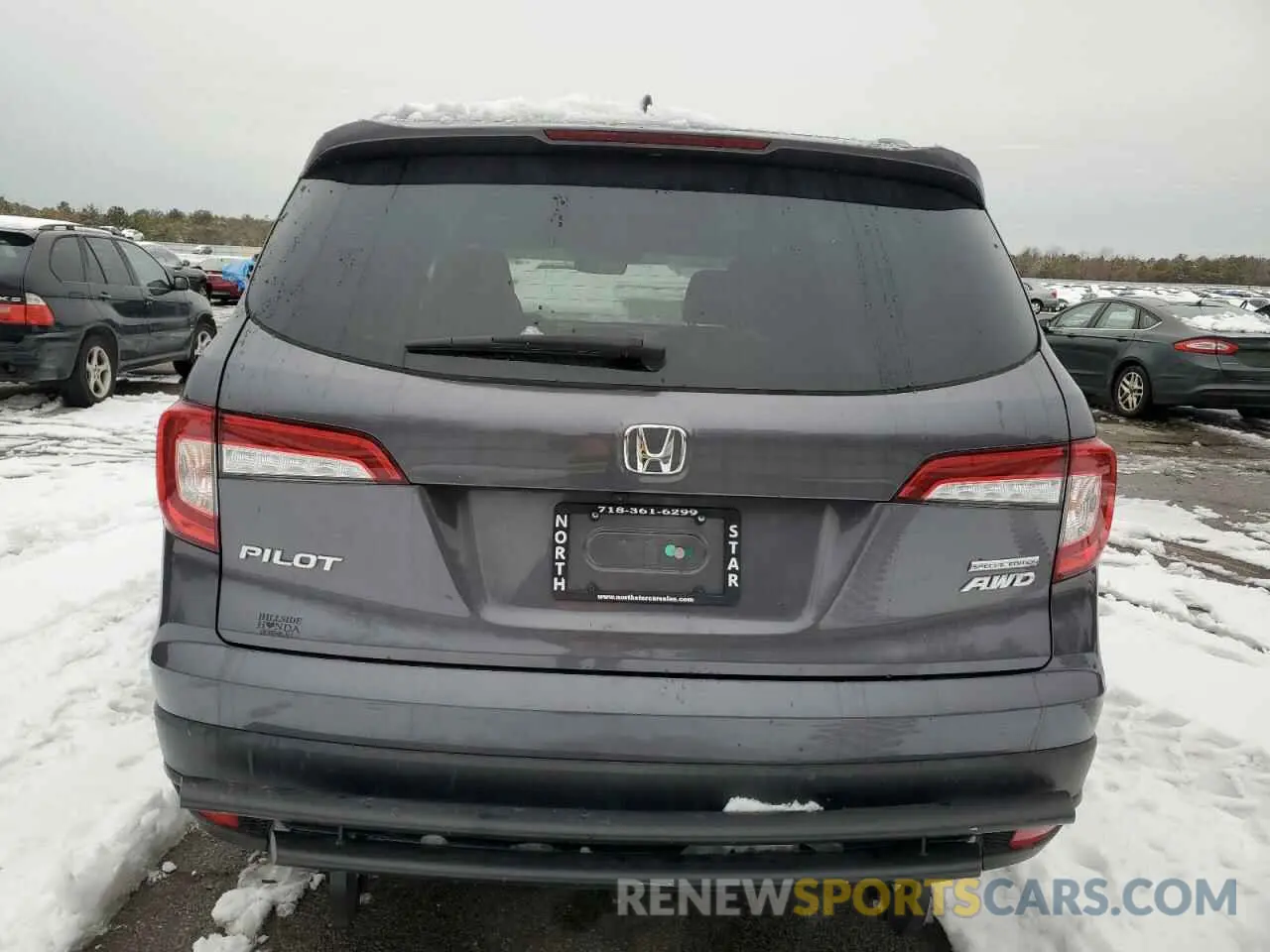 6 fotografías del automóvil dañado 5FNYF6H27MB096419 HONDA PILOT 2021