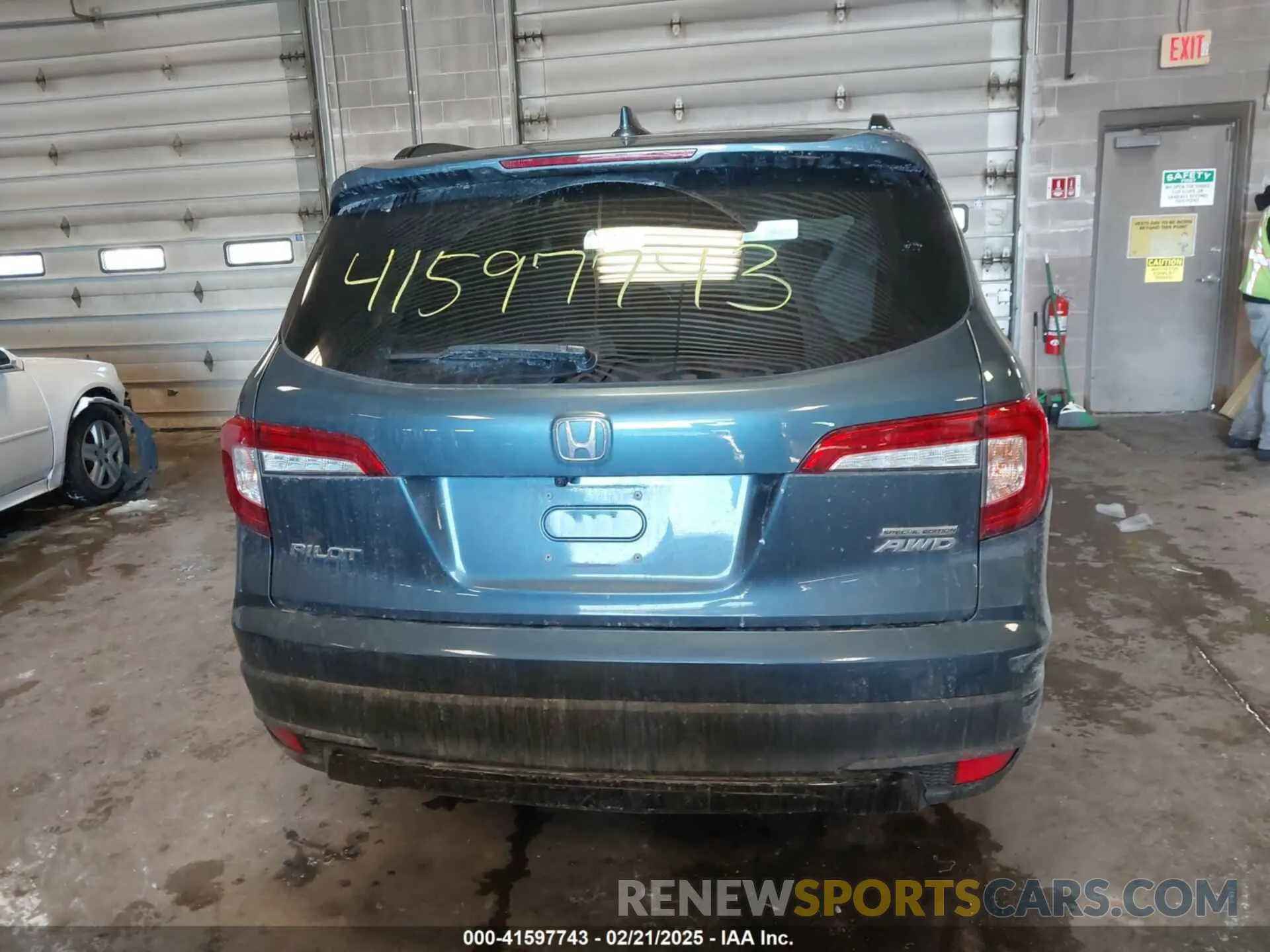 16 fotografías del automóvil dañado 5FNYF6H28MB009000 HONDA PILOT 2021