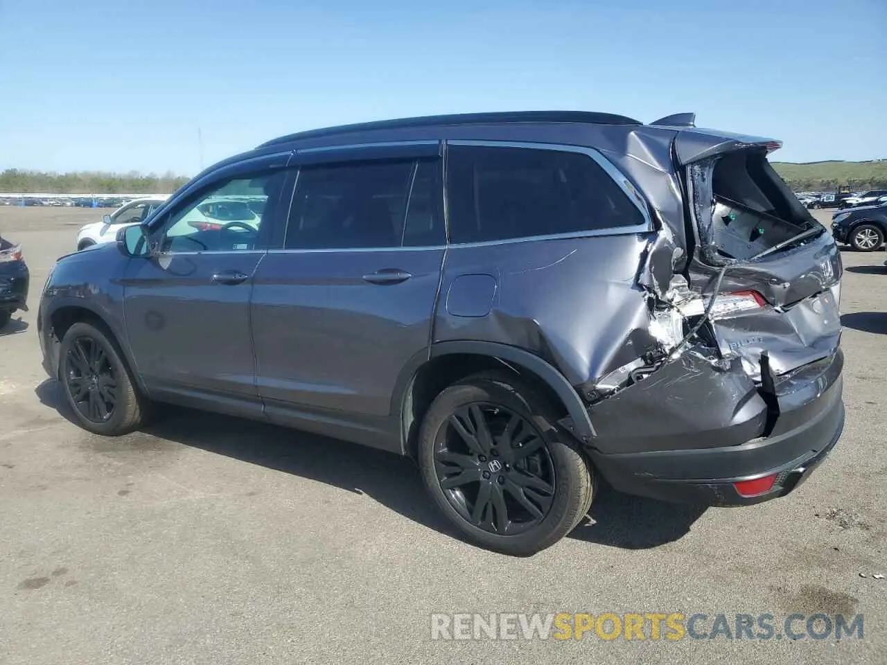 2 fotografías del automóvil dañado 5FNYF6H28MB055670 HONDA PILOT 2021