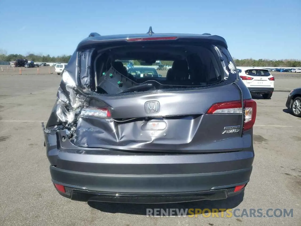 6 fotografías del automóvil dañado 5FNYF6H28MB055670 HONDA PILOT 2021