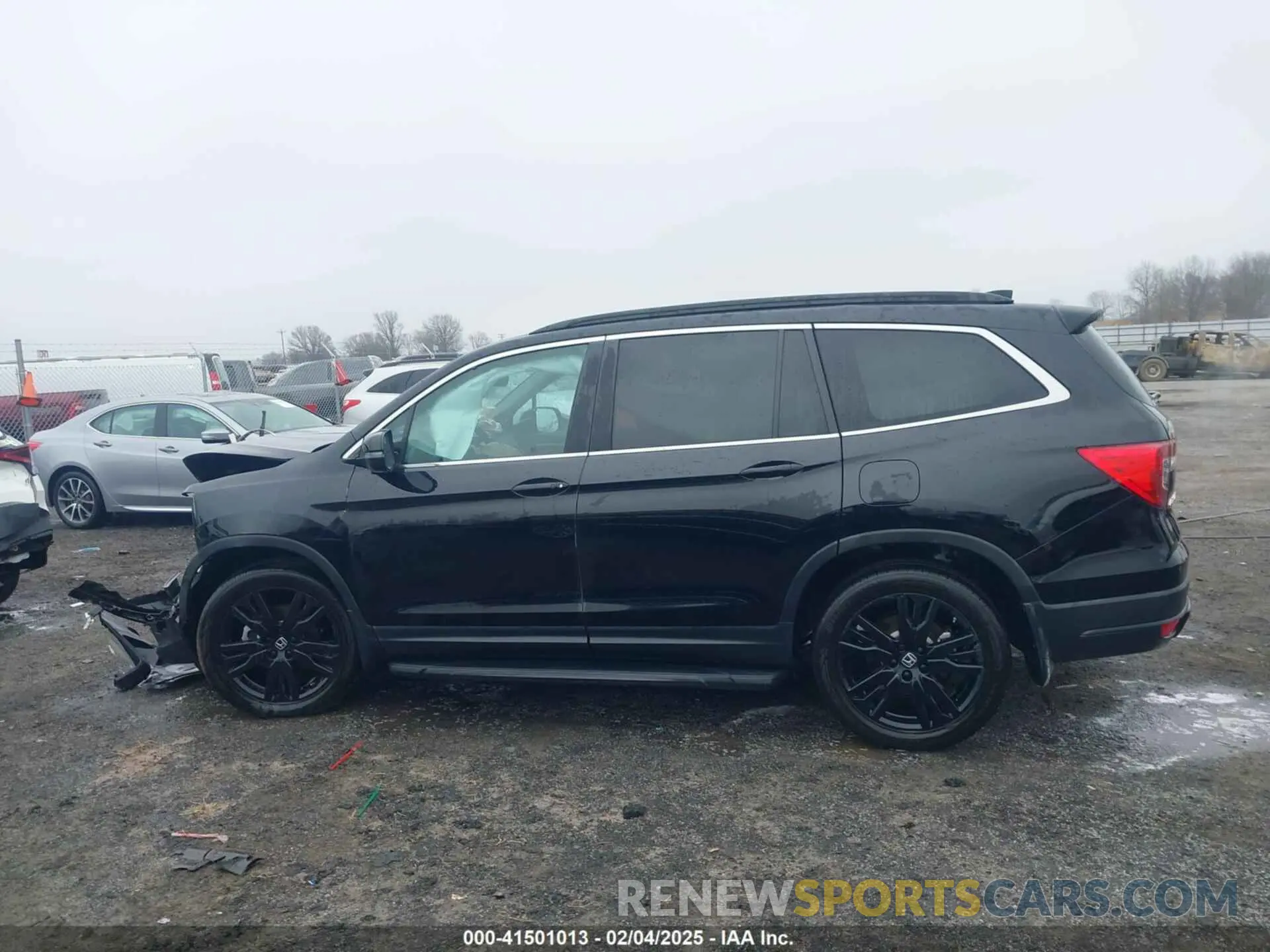 14 fotografías del automóvil dañado 5FNYF6H29MB002461 HONDA PILOT 2021
