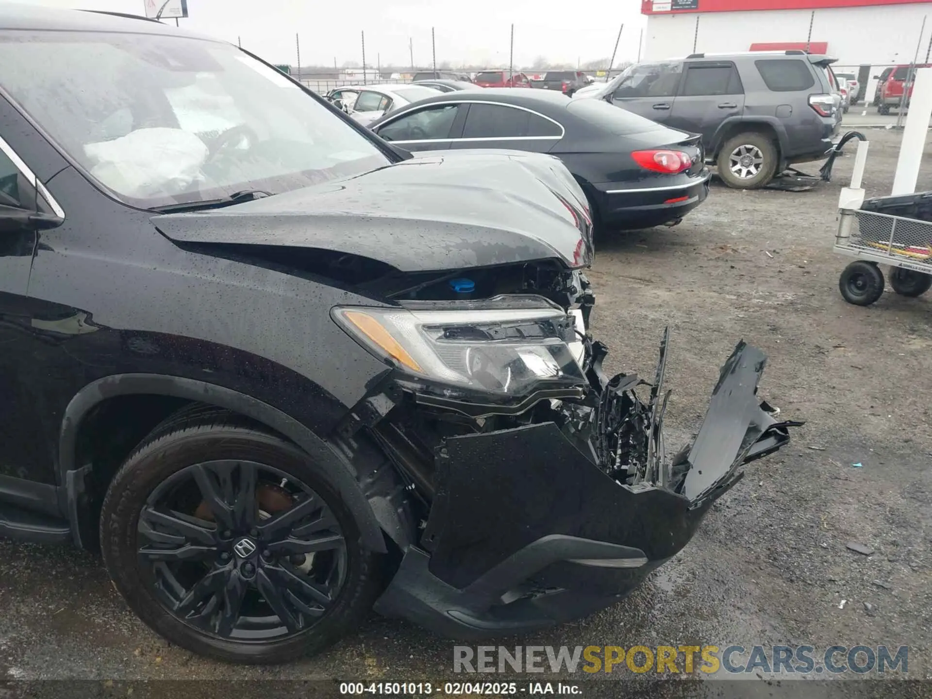 18 fotografías del automóvil dañado 5FNYF6H29MB002461 HONDA PILOT 2021