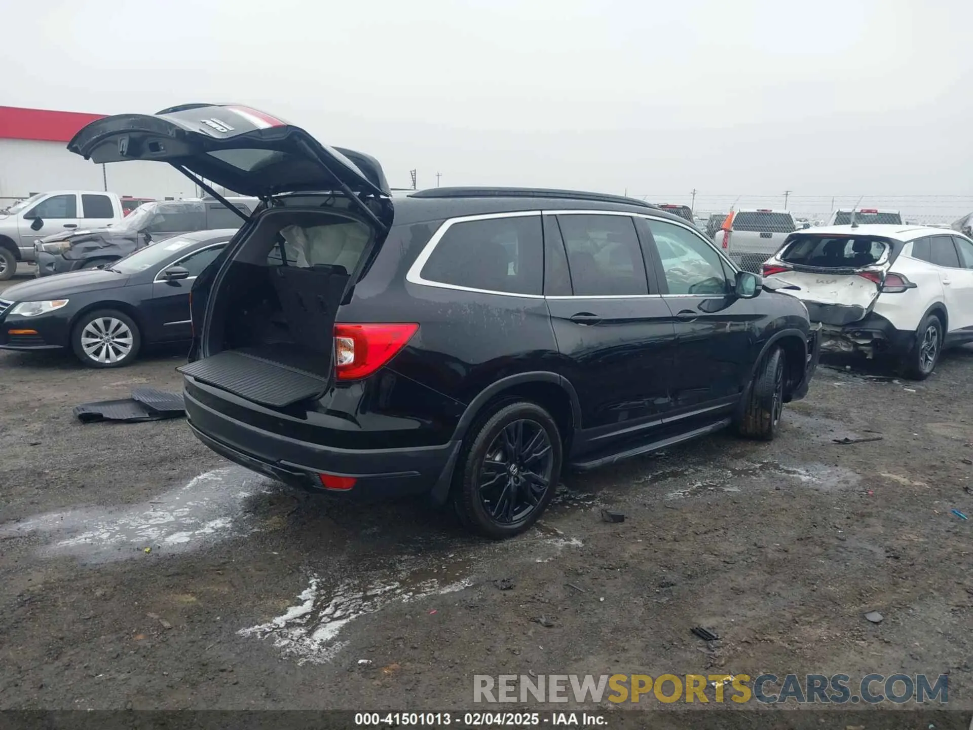 4 fotografías del automóvil dañado 5FNYF6H29MB002461 HONDA PILOT 2021