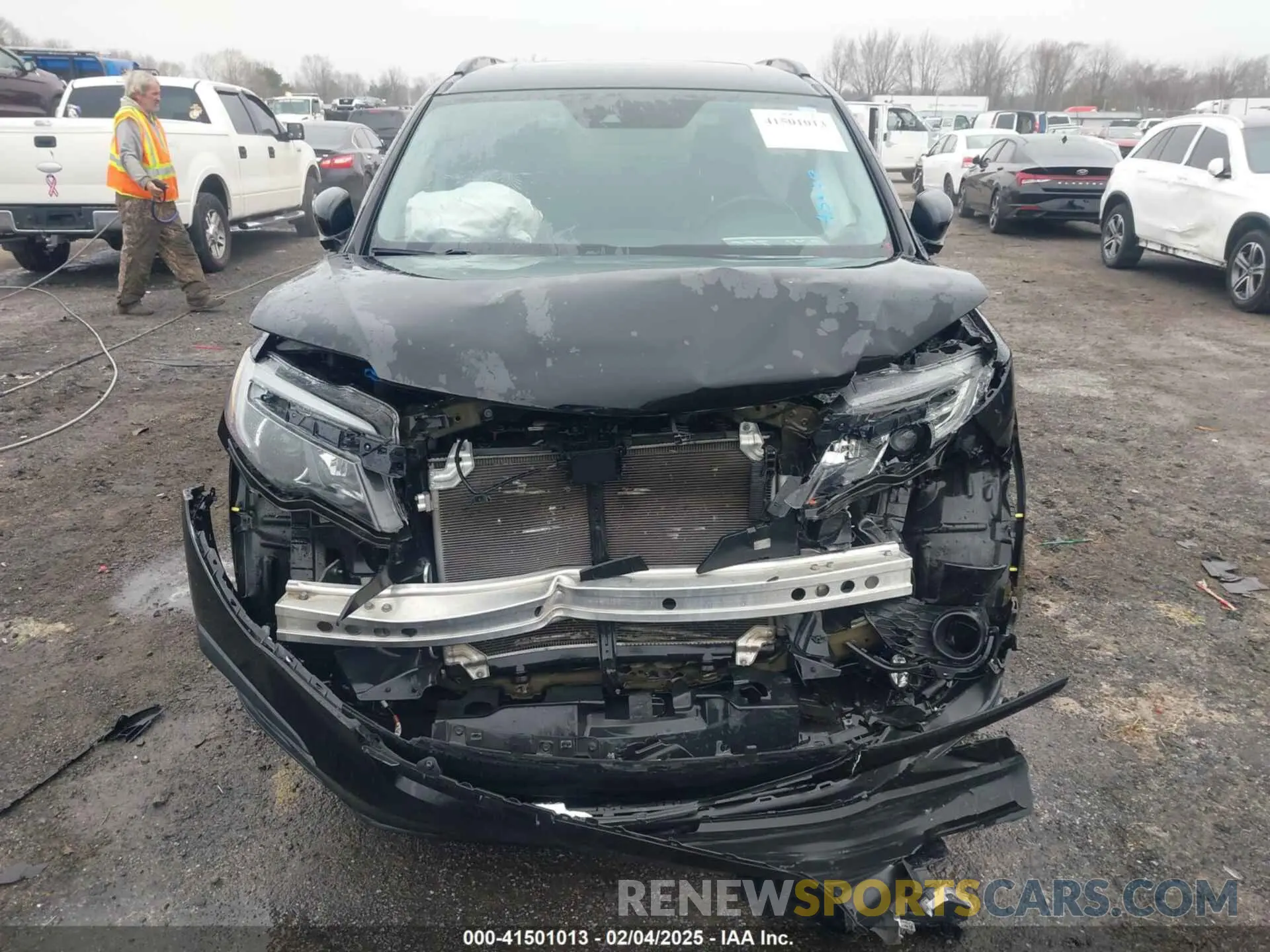 6 fotografías del automóvil dañado 5FNYF6H29MB002461 HONDA PILOT 2021