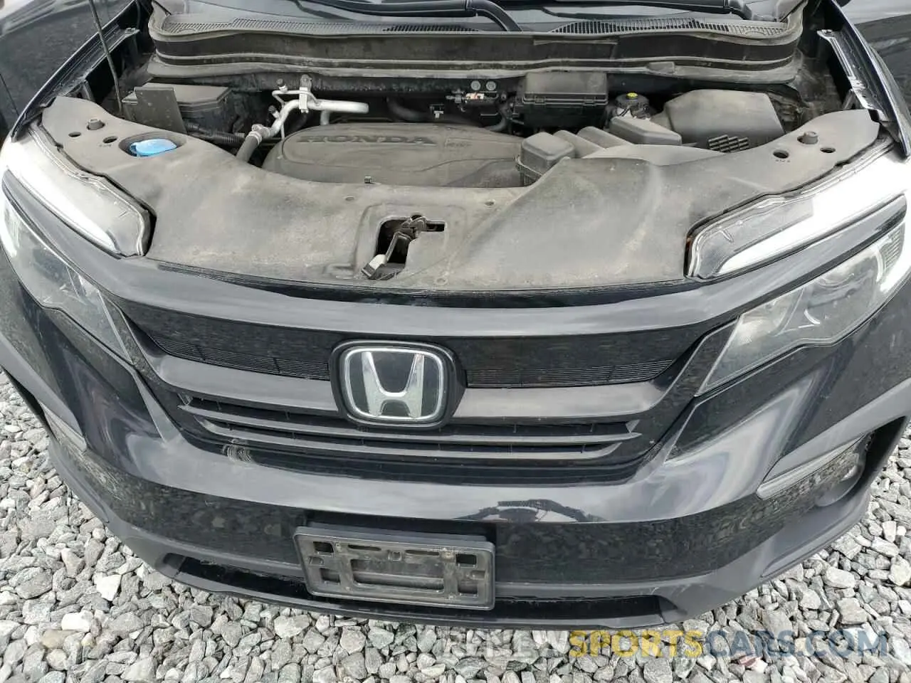 12 fotografías del automóvil dañado 5FNYF6H29MB023939 HONDA PILOT 2021
