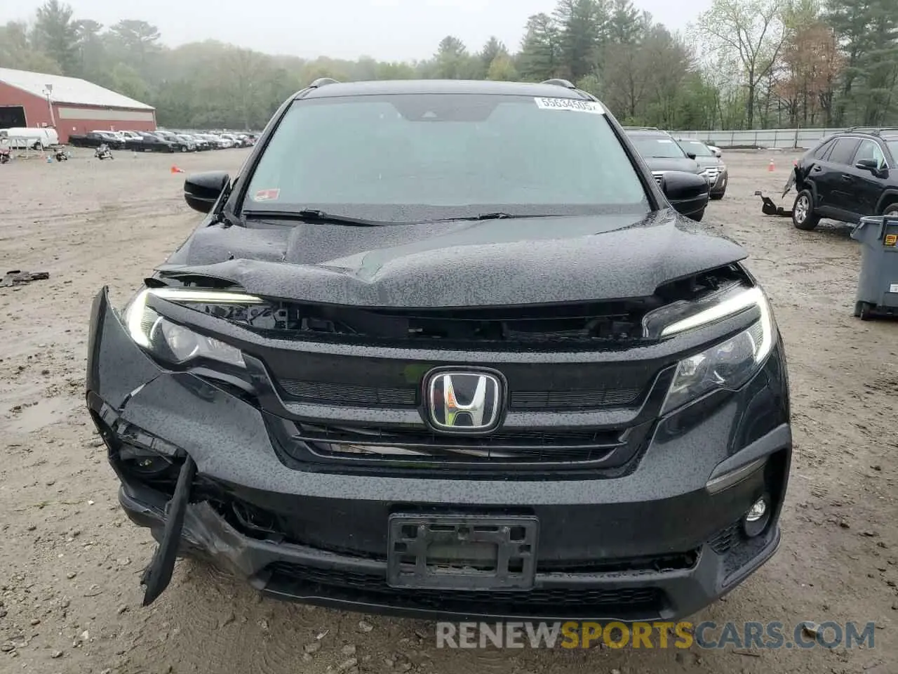 5 fotografías del automóvil dañado 5FNYF6H29MB034312 HONDA PILOT 2021