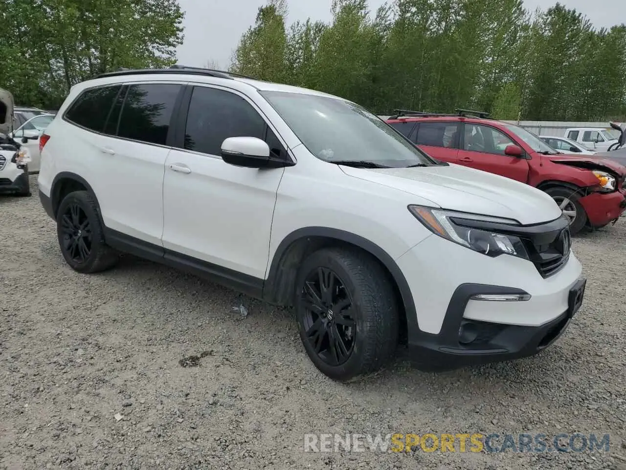4 fotografías del automóvil dañado 5FNYF6H29MB062742 HONDA PILOT 2021