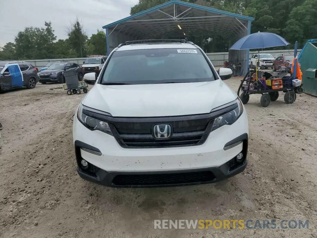 5 fotografías del automóvil dañado 5FNYF6H2XMB022654 HONDA PILOT 2021