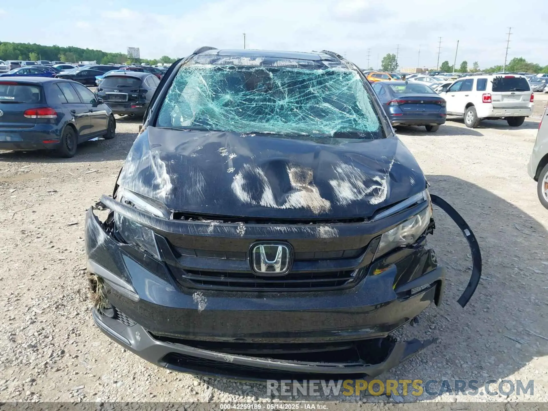 13 fotografías del automóvil dañado 5FNYF6H2XMB057422 HONDA PILOT 2021
