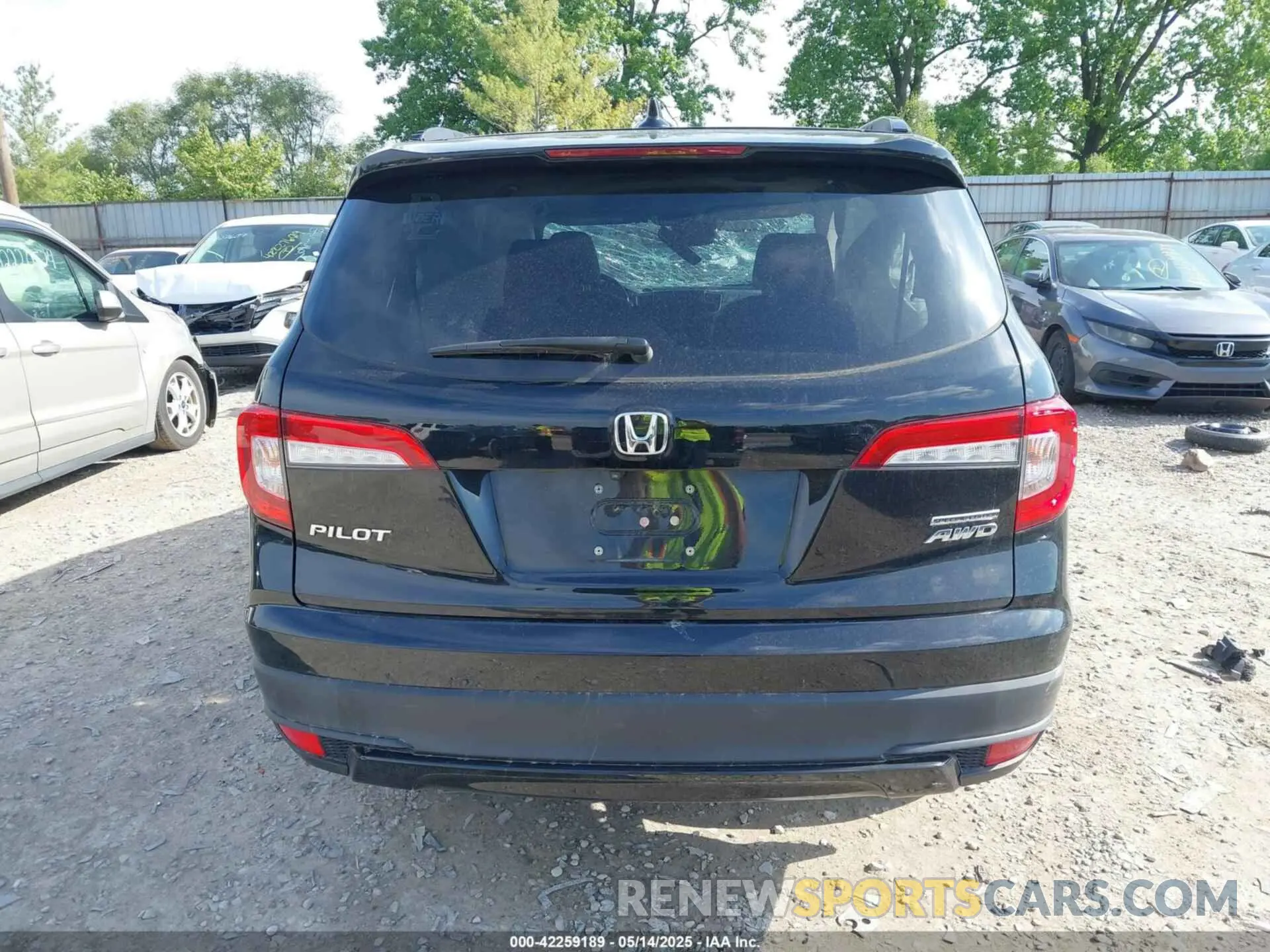 17 fotografías del automóvil dañado 5FNYF6H2XMB057422 HONDA PILOT 2021