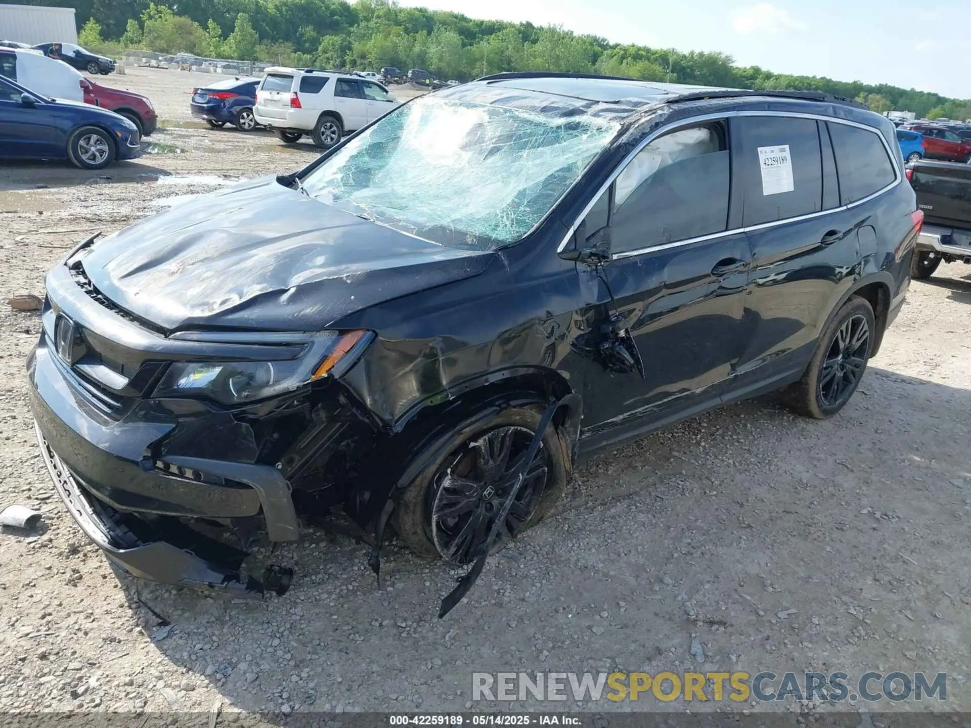 2 fotografías del automóvil dañado 5FNYF6H2XMB057422 HONDA PILOT 2021