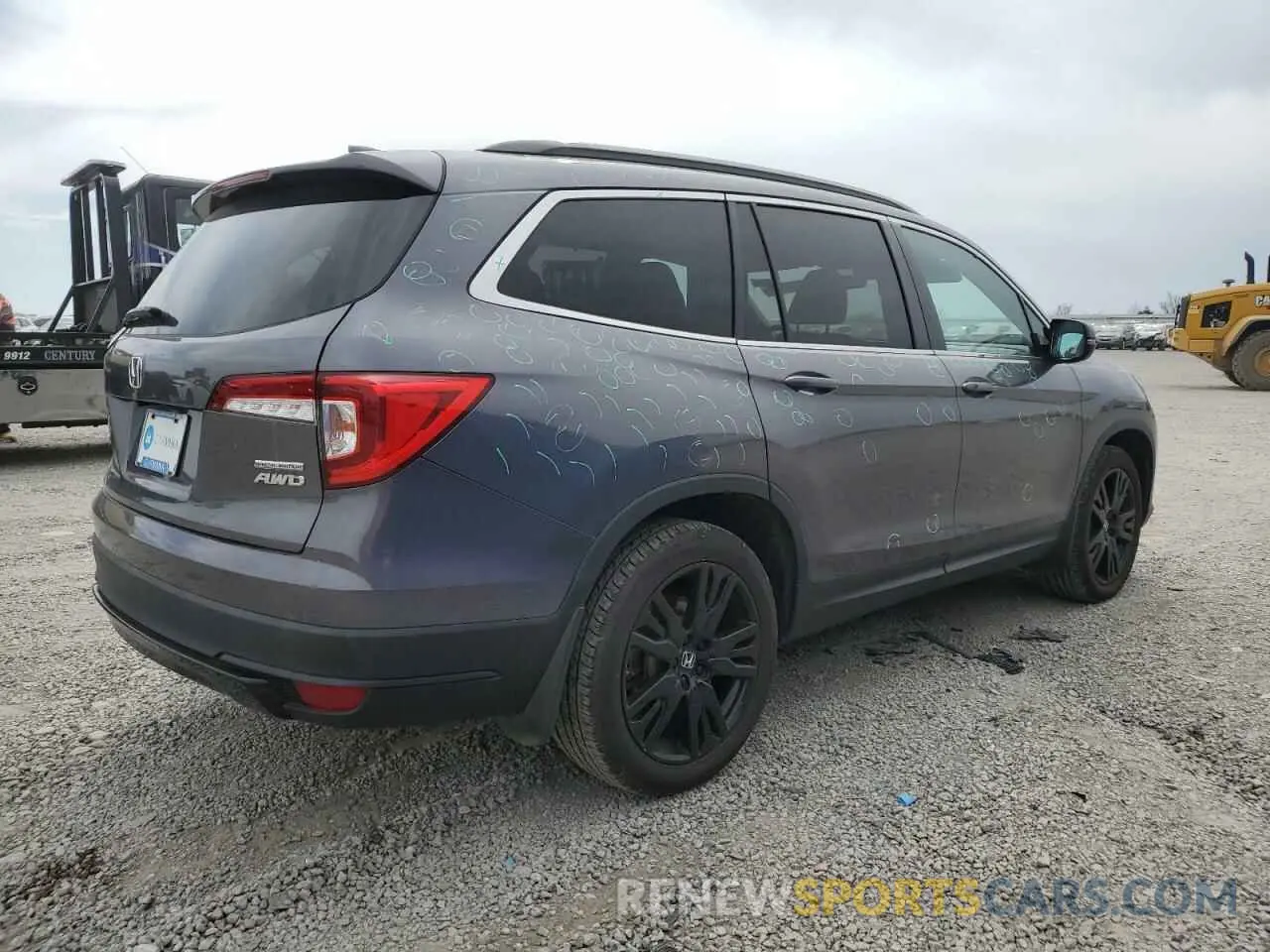 3 fotografías del automóvil dañado 5FNYF6H2XMB079467 HONDA PILOT 2021