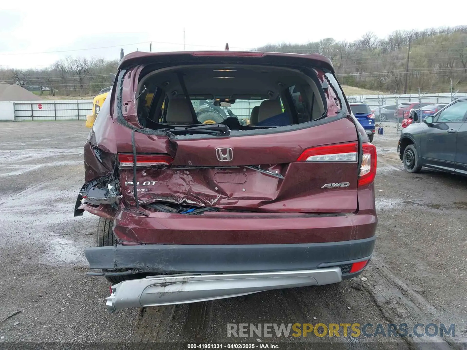 16 fotografías del automóvil dañado 5FNYF6H33MB080131 HONDA PILOT 2021