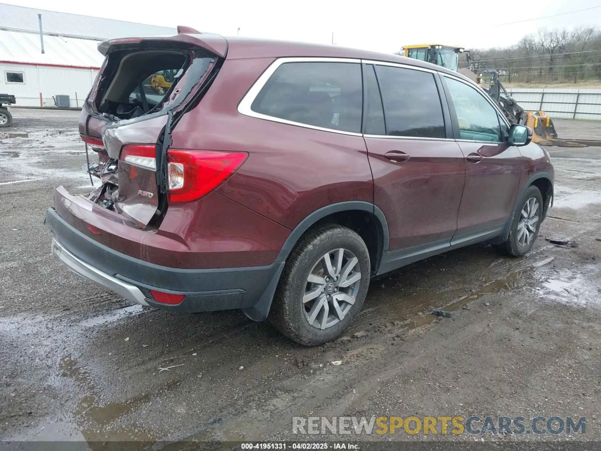 4 fotografías del automóvil dañado 5FNYF6H33MB080131 HONDA PILOT 2021