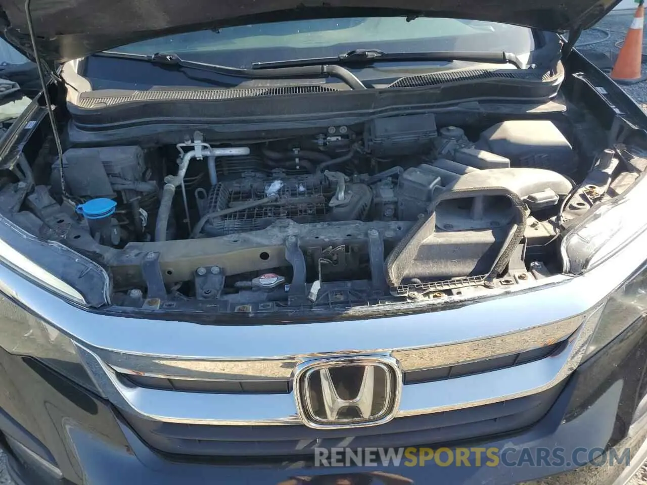 12 fotografías del automóvil dañado 5FNYF6H37MB501770 HONDA PILOT 2021
