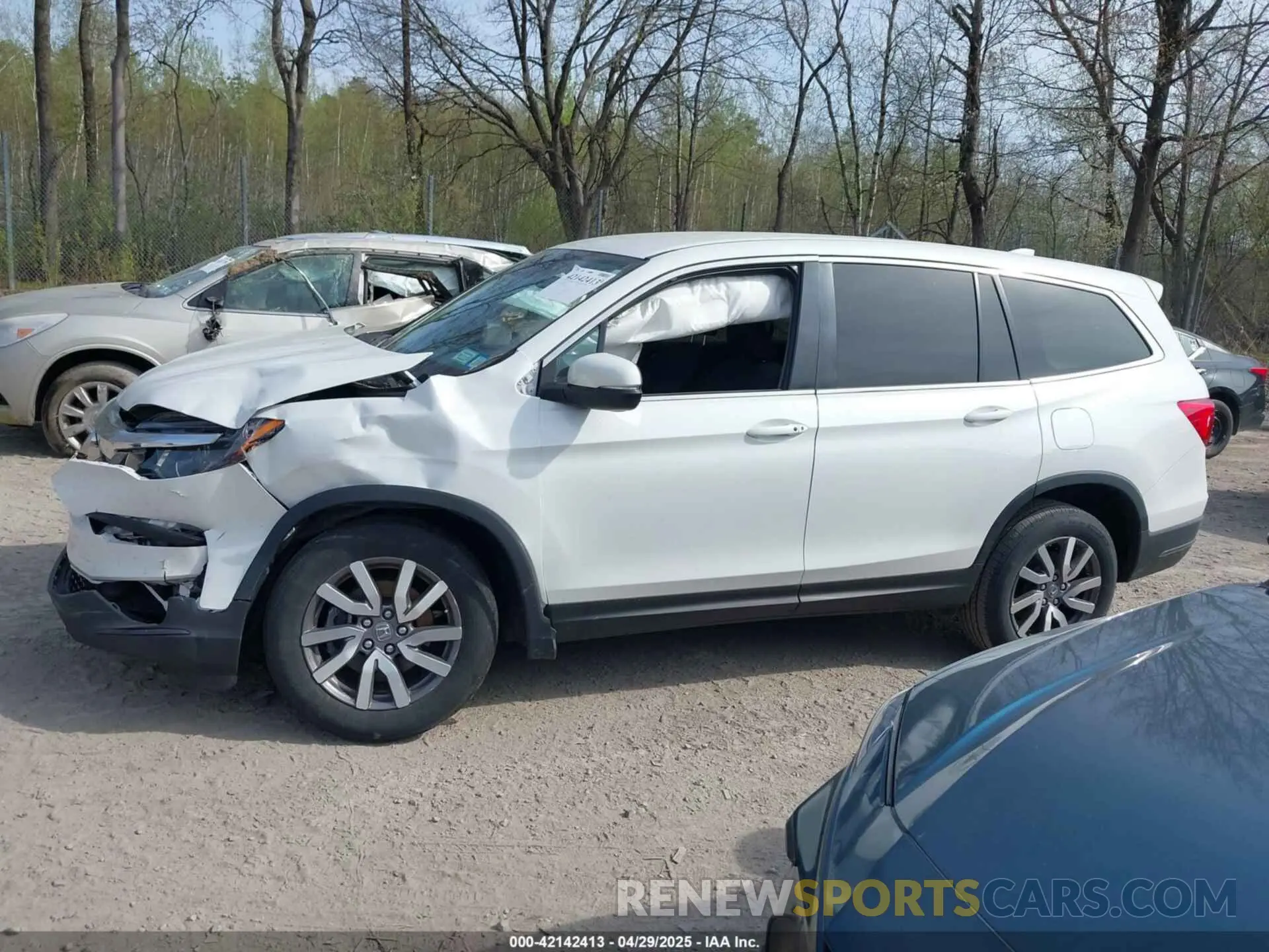 14 fotografías del automóvil dañado 5FNYF6H39MB022413 HONDA PILOT 2021