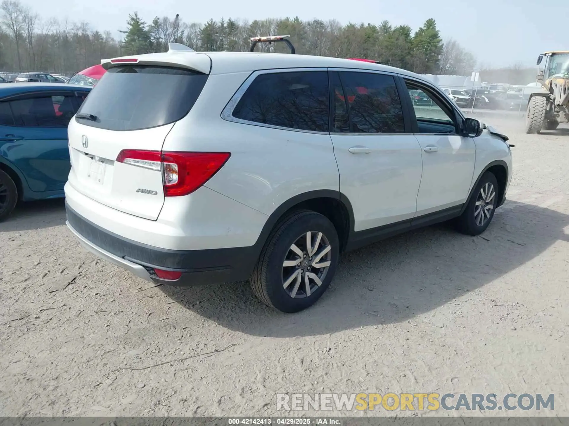 4 fotografías del automóvil dañado 5FNYF6H39MB022413 HONDA PILOT 2021